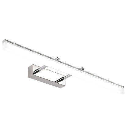 Retractable Over Mirror Bathroom Vanity Light with Acrylic Bar and Stainless Steel Fixture-Lighom