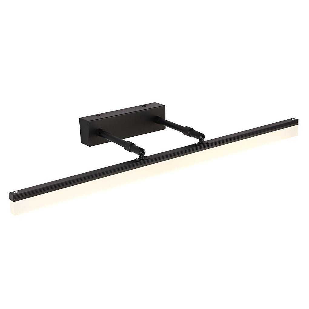 Retractable Over Mirror Bathroom Vanity Light with Acrylic Bar and Stainless Steel Fixture-Lighom
