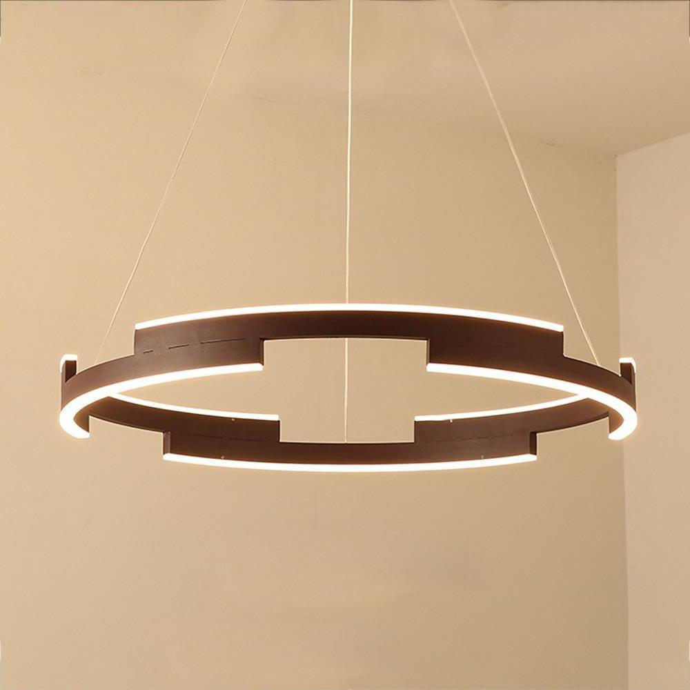 Geometrical Circular LED Modern Chandeliers Kitchen Island Lighting-Lighom