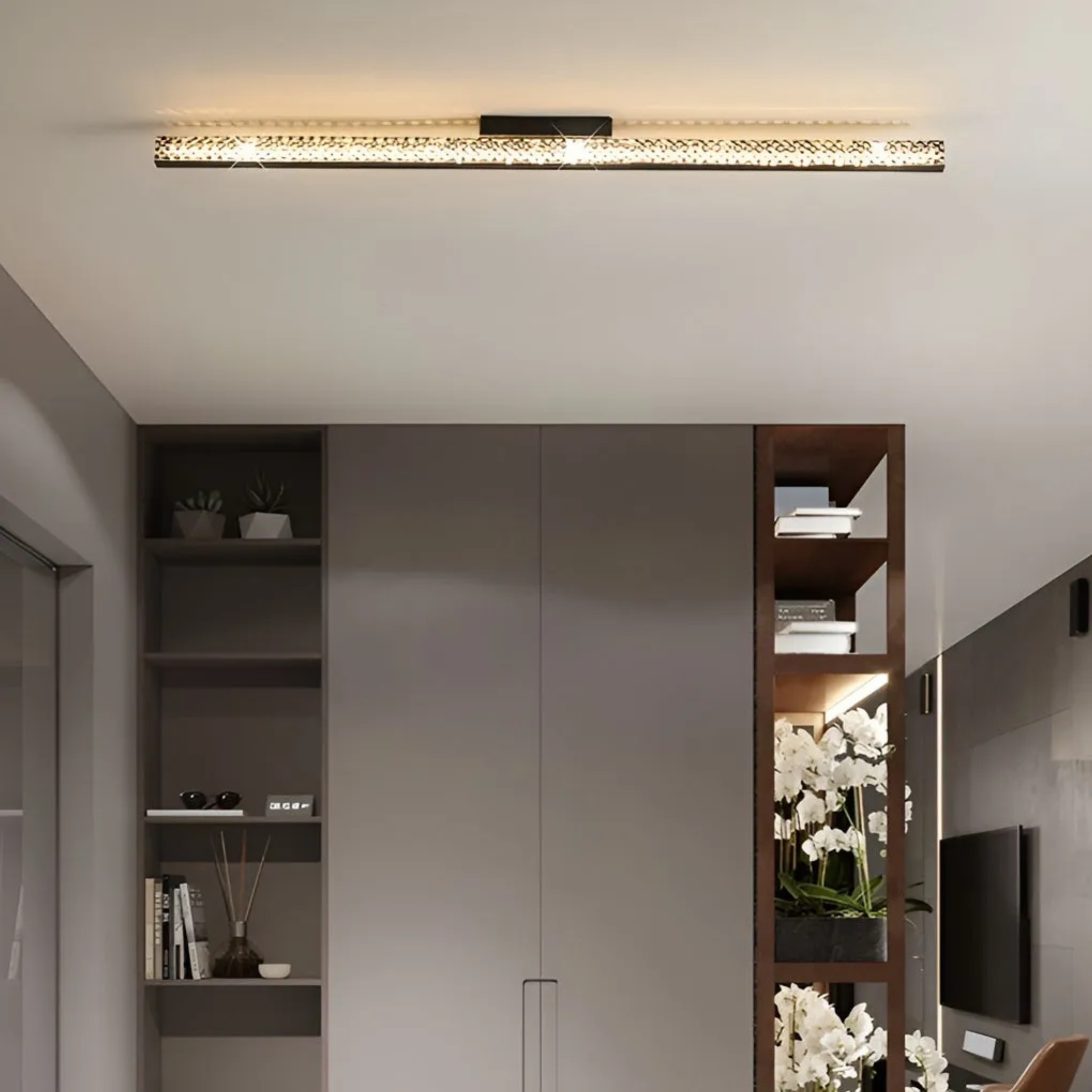 White acrylic linear sword led wall lights - modern — Cool White (6000K)