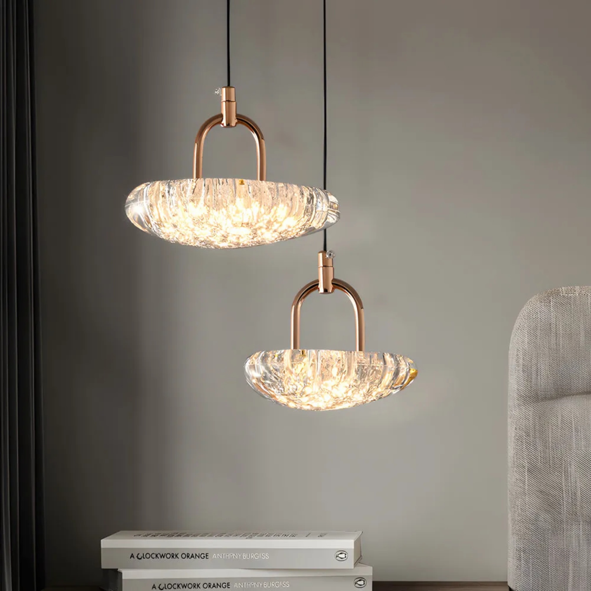 Lighom modern shade white pendant lighting — 5.3"X4.7"X5.1"