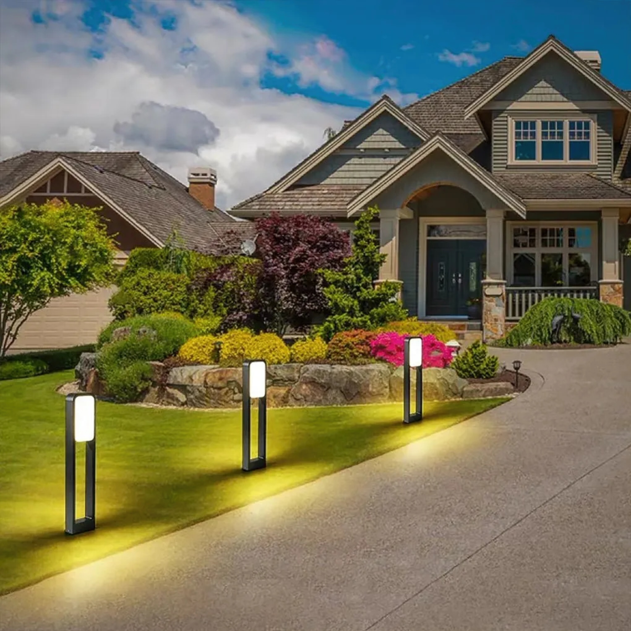 Modern panel big metal aluminum landscape lighting