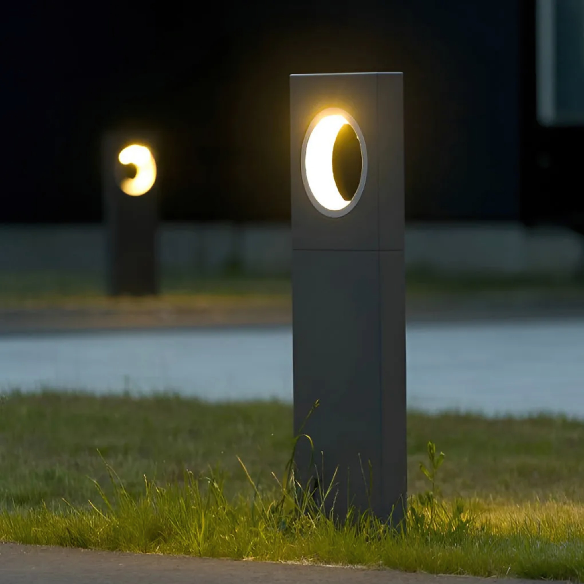 Lighom industrial hole round metal landscape lighting — 110V-120V (US/CA)