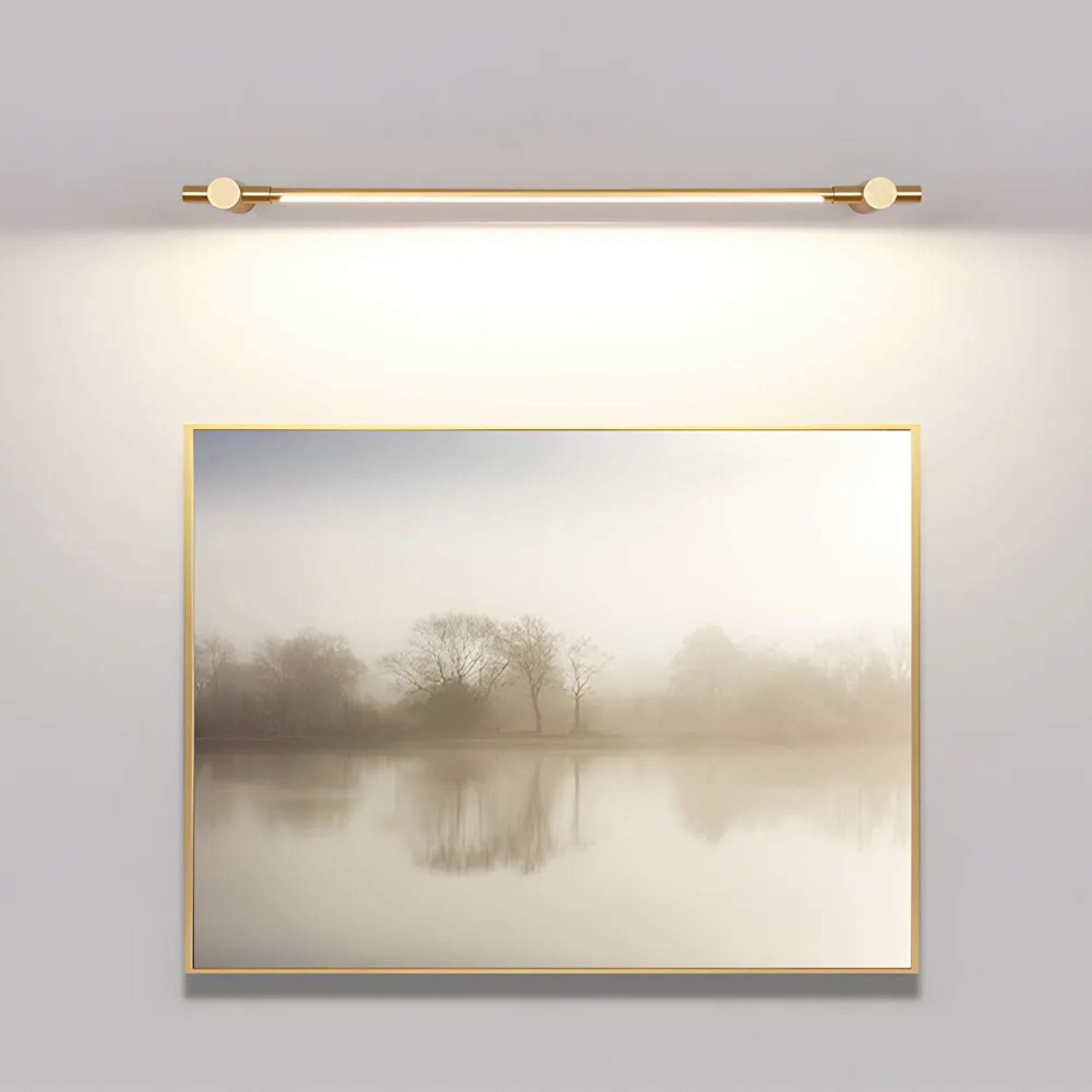 Modern vanity linear gold bathroom vanity lighting — 35.4" L x 2" W x 2" H