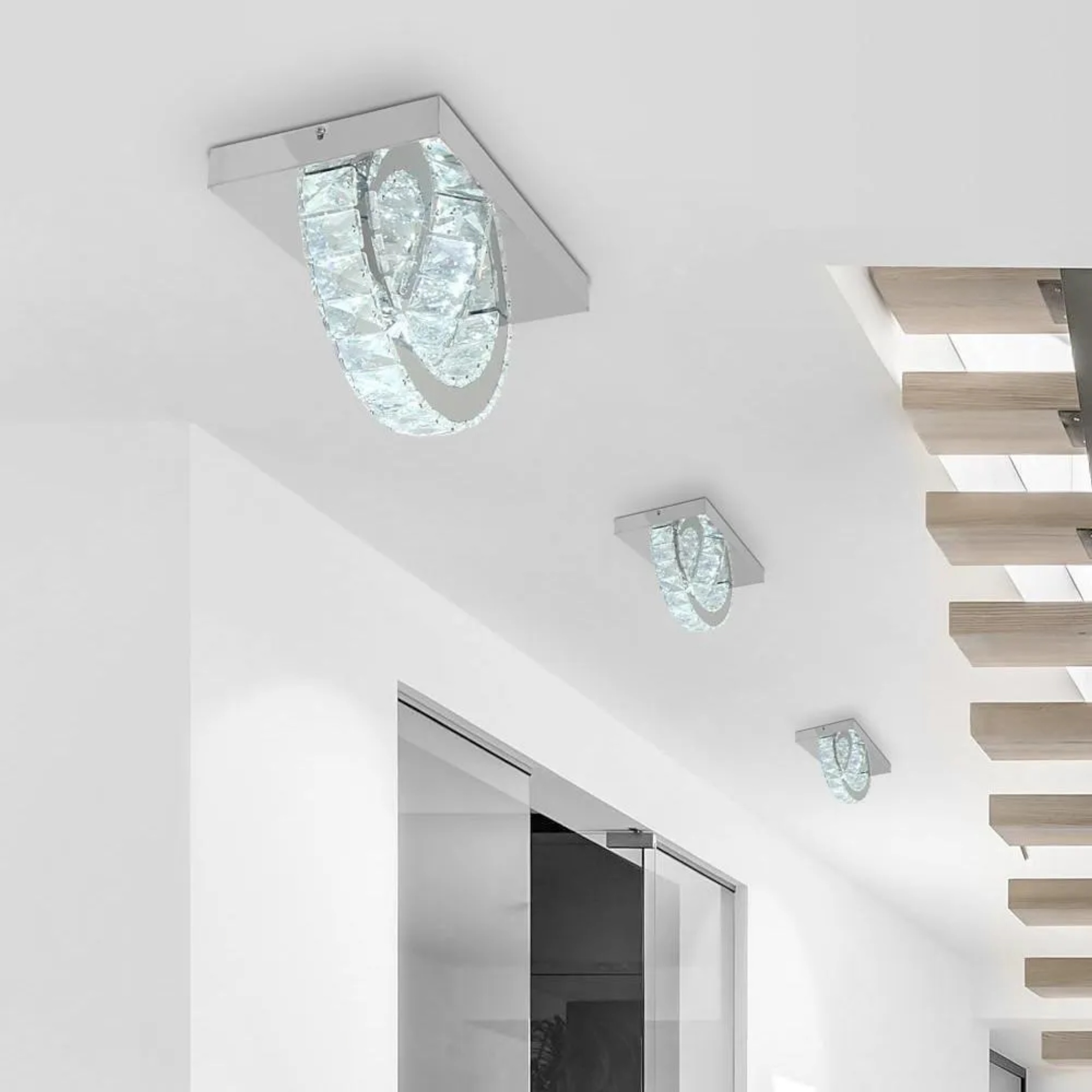 Lighom circular metal flush mount lighting — Warm White (3000K)
