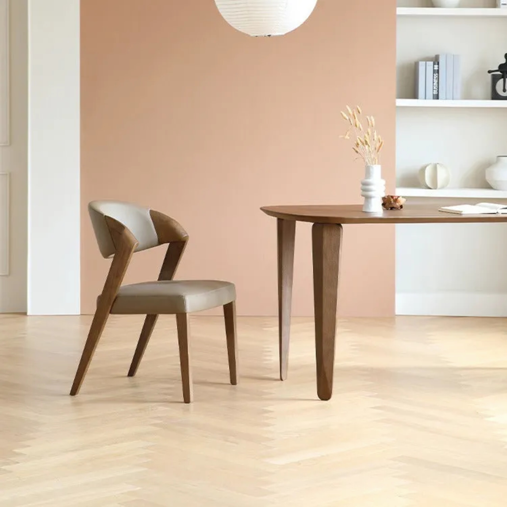 Lighom creative ash microfiber gray dining chairs & benches in leather — Faux Leather