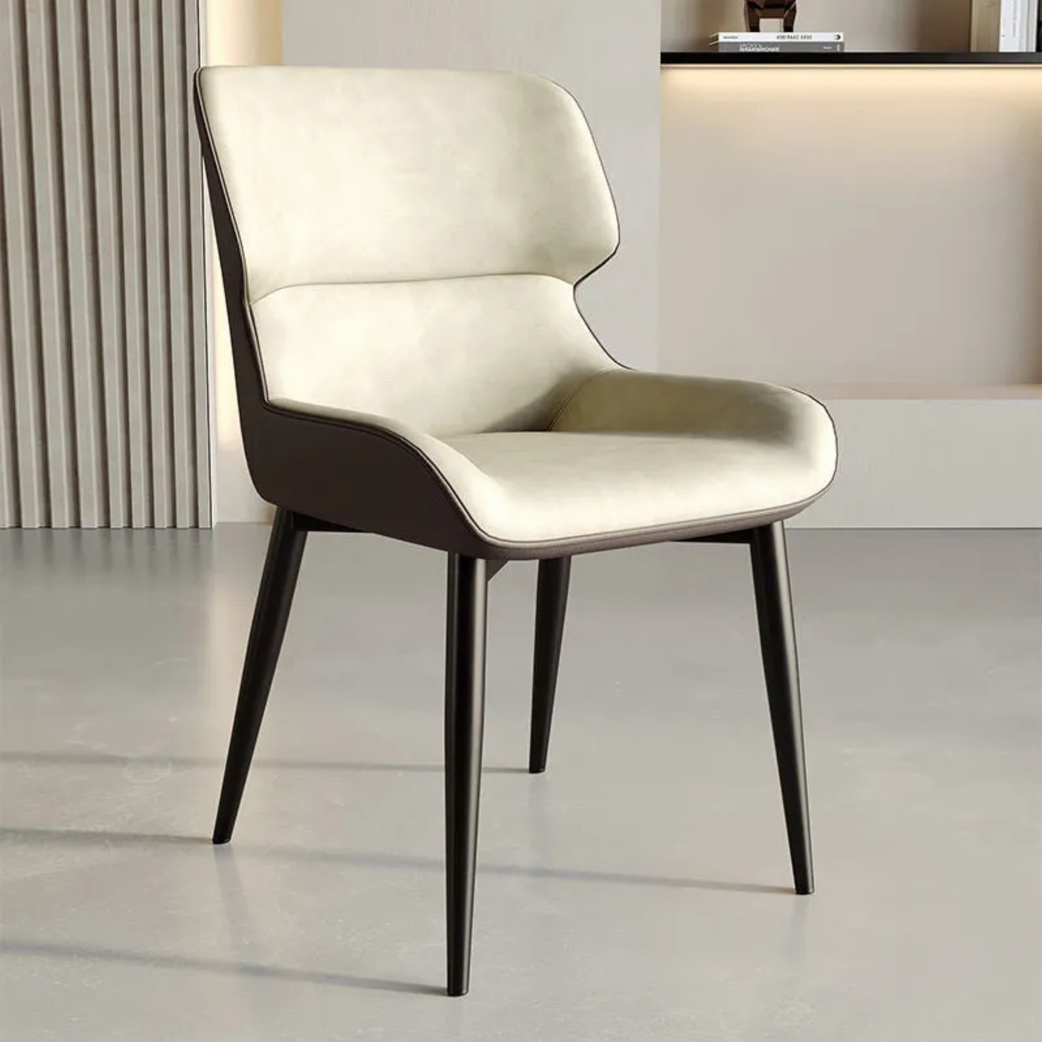 Lighom luxury upholstered gray dining chairs & benches — Style A / Orange