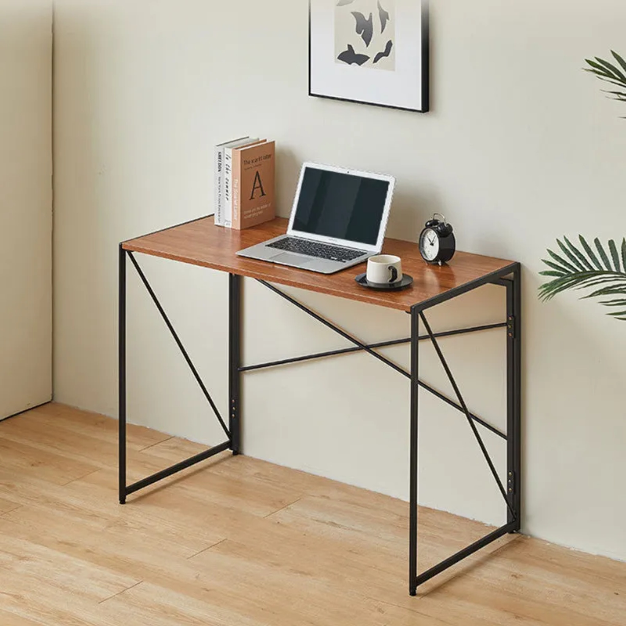 Wood iron wood metal end & side tables for bedroom, Lighom