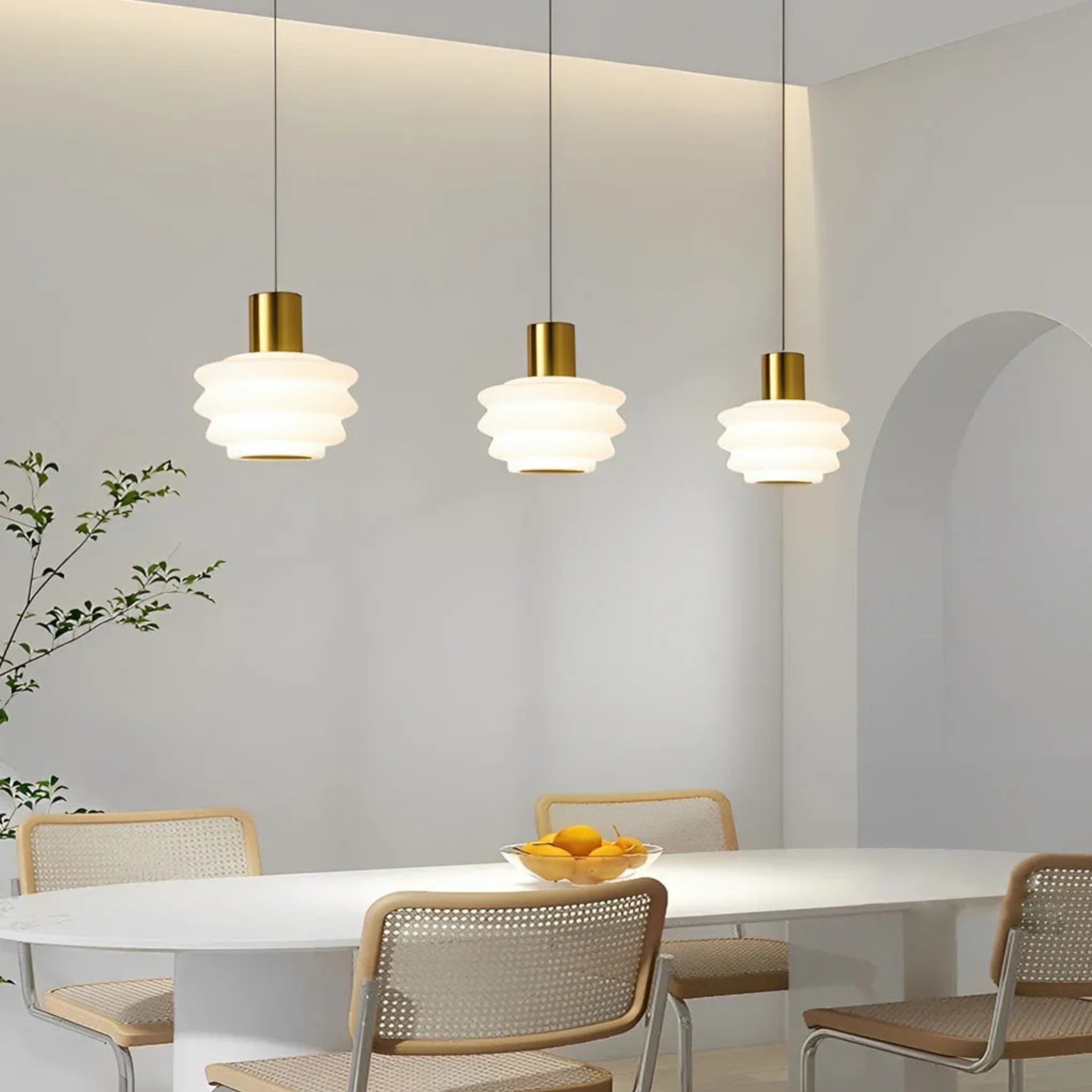 Rustic mini pendant lighting in metal — Matte Black