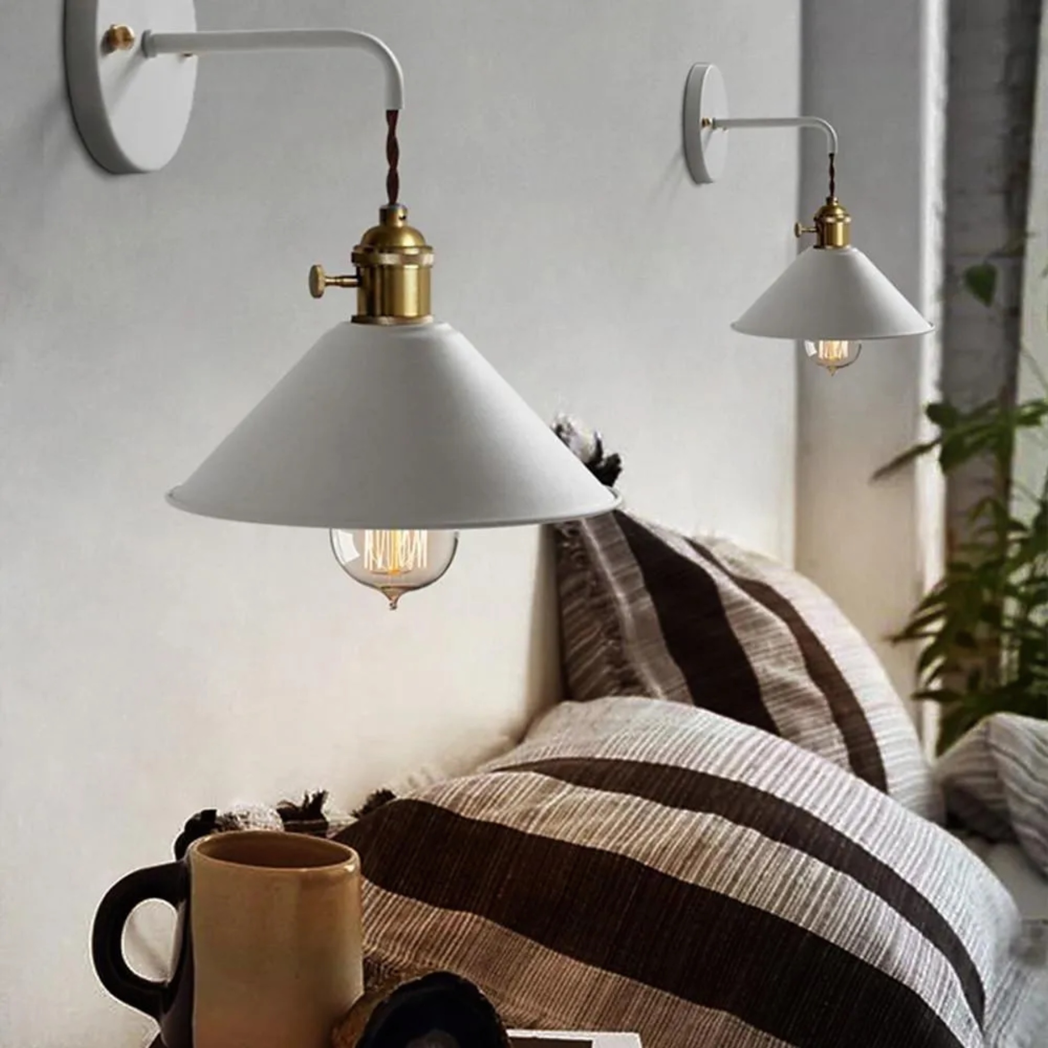 Nordic dome-shaped white pendant lighting