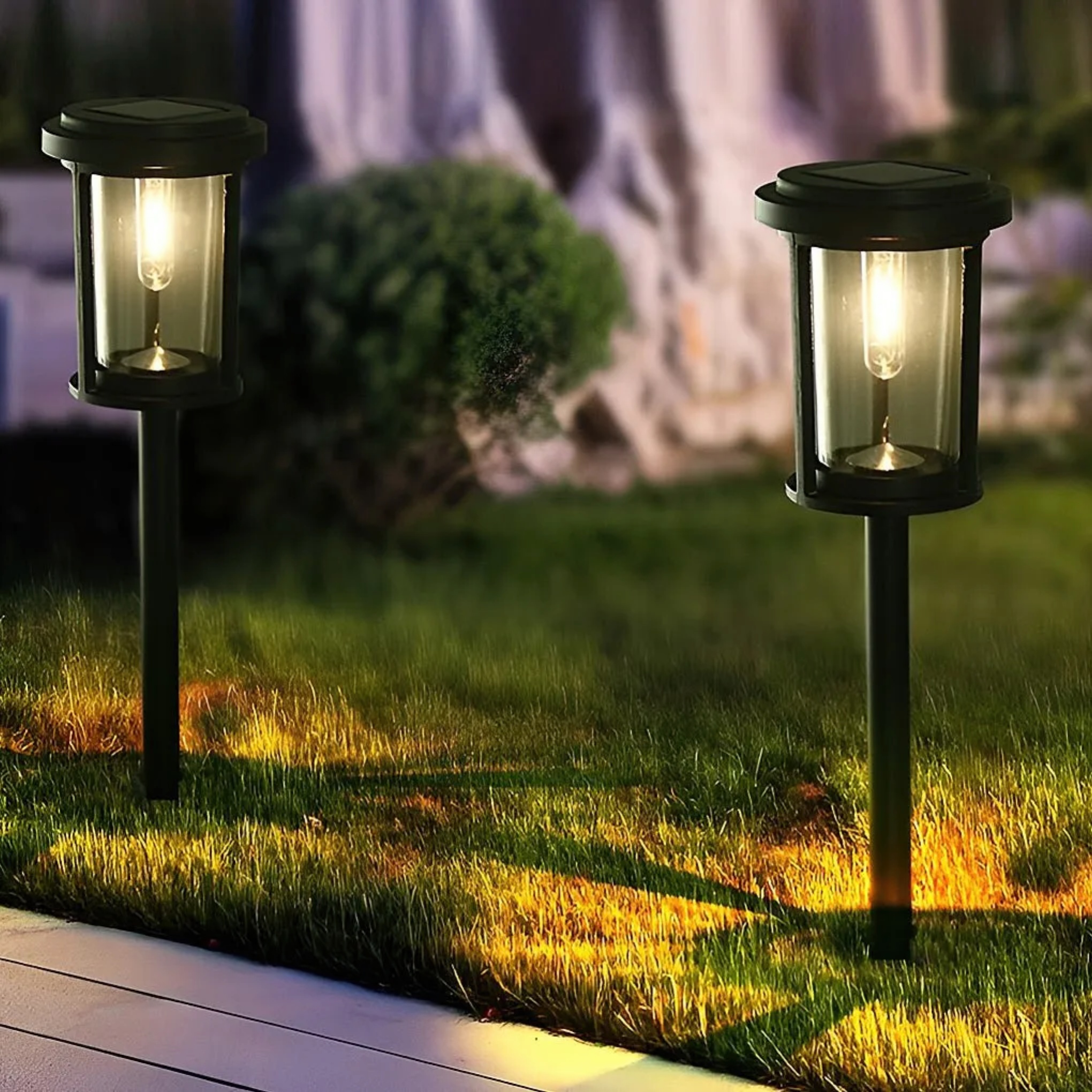 High efficiency metal landscape lighting for outdoor space — Set of 2