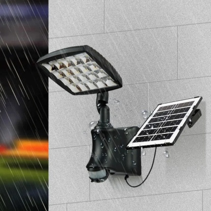 Lighom industrial split black outdoor wall lighting