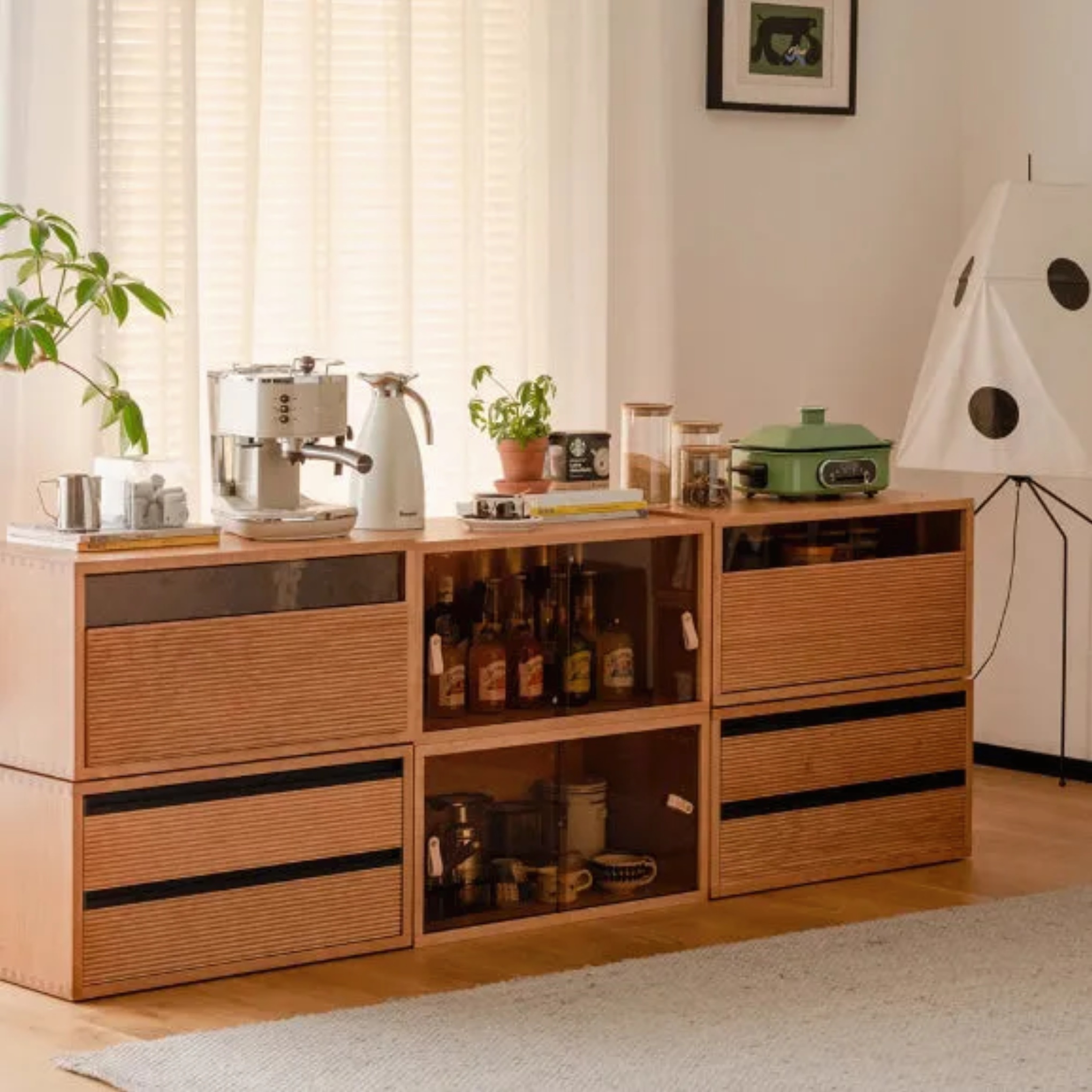 Lighom traditional cherry rectangular wood end & side tables — Basic Cabinet
