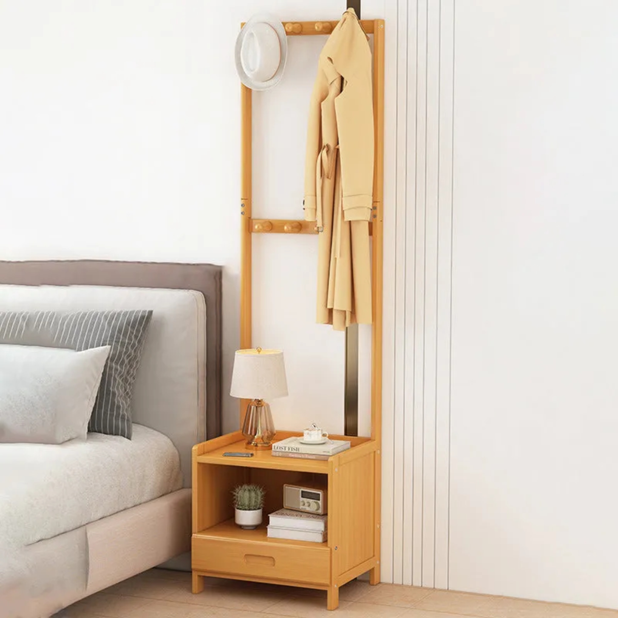 Traditional solid wood nightstands — Style A - 1 Drawer