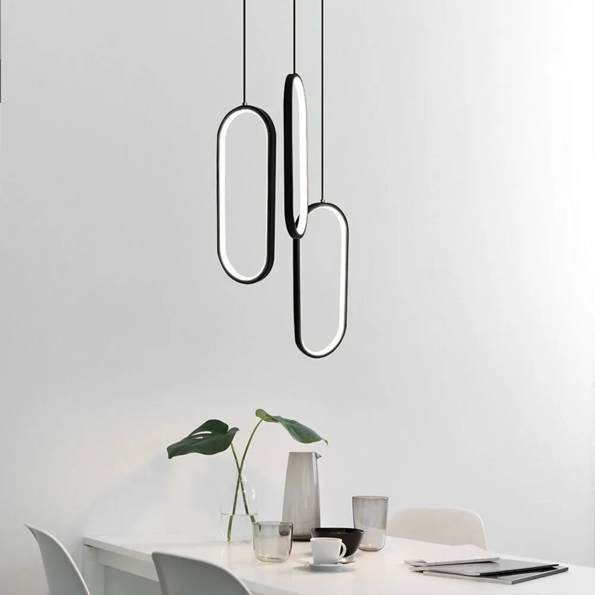 Island metal pendant lighting for bedroom — Warm White (3000K) / White