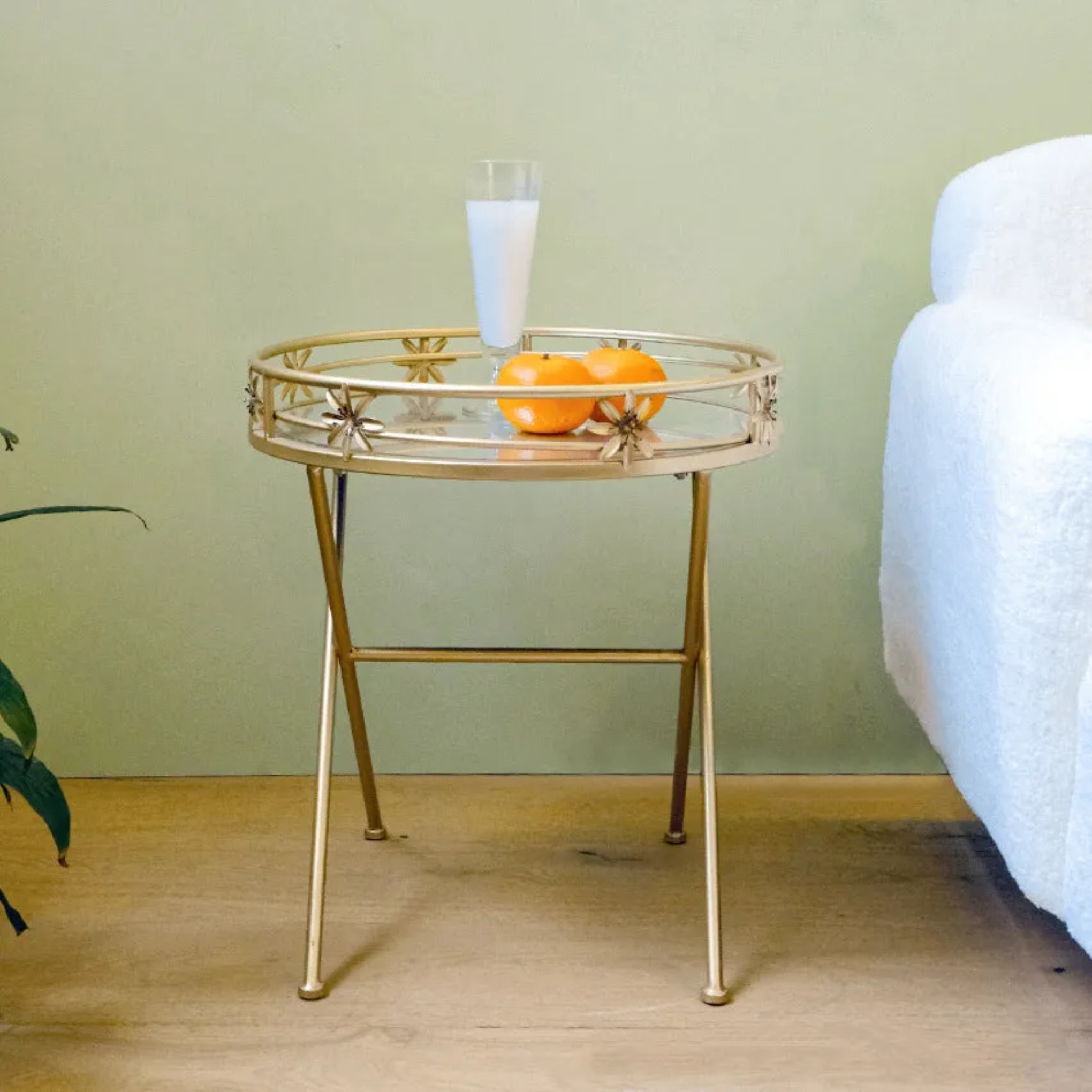 Luxury geometry hollow gold iron metal coffee tables, Lighom