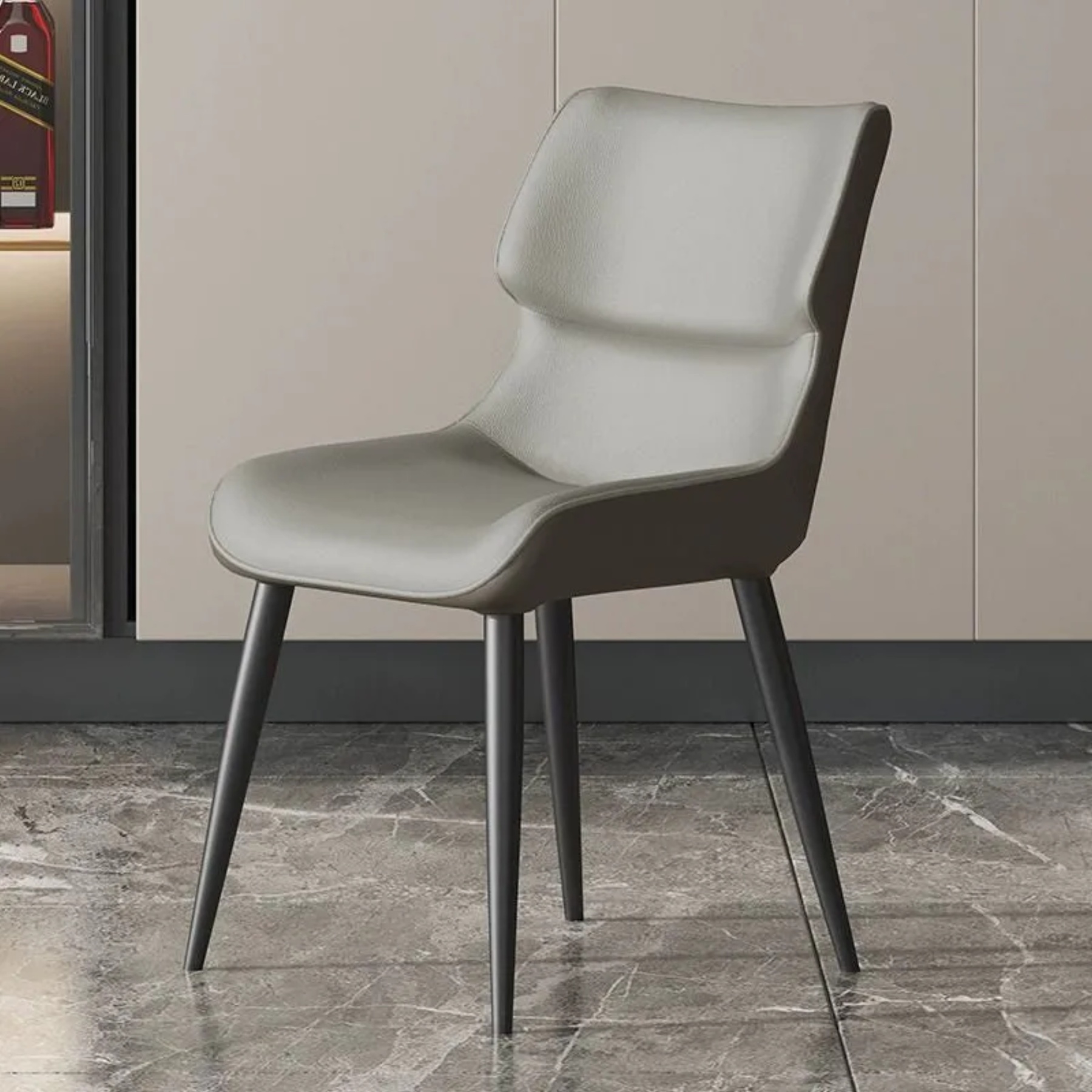 Luxury microfiber upholstered green dining chairs & benches, Lighom