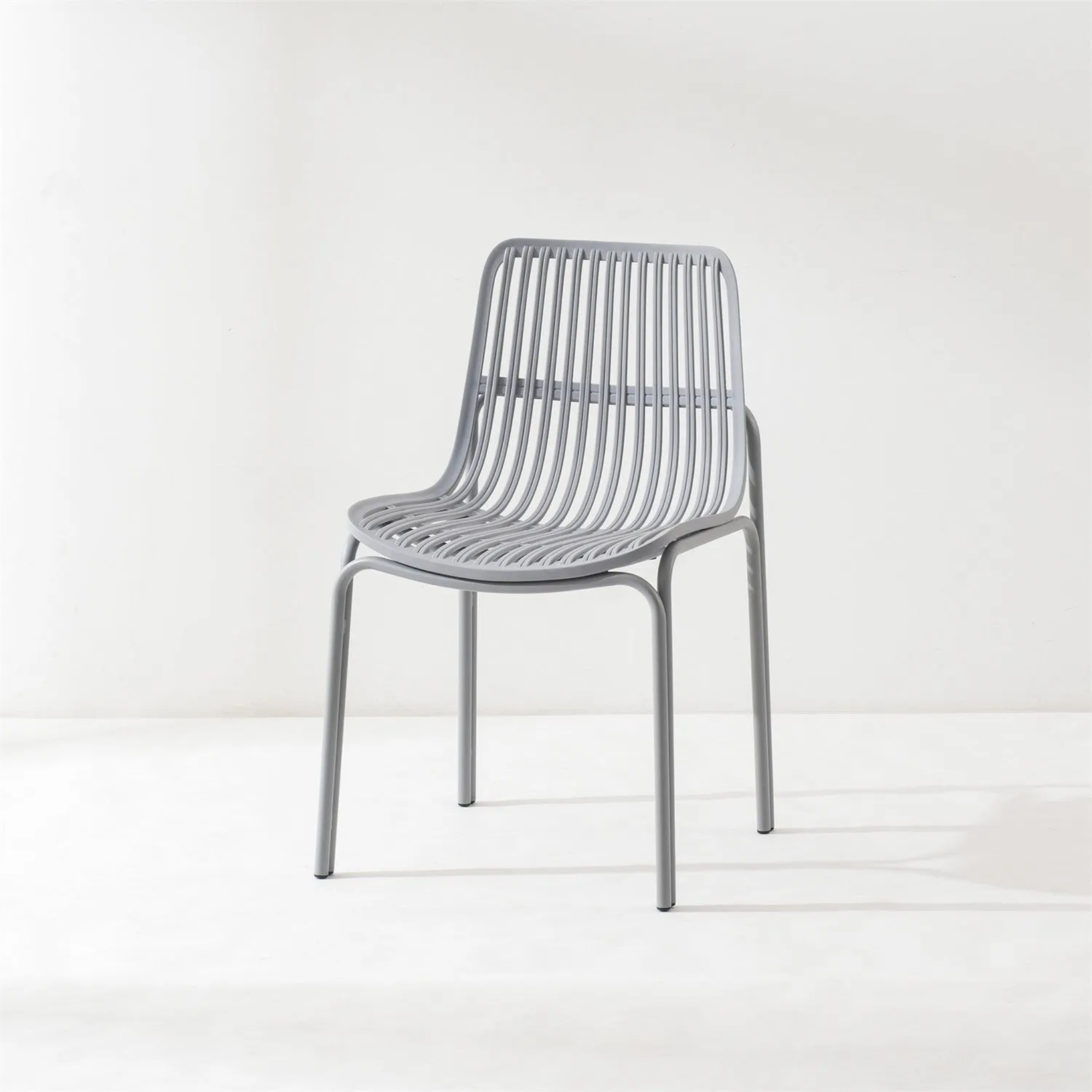 Cushion metal dining chairs & benches for kitchen — Variant A / Blue