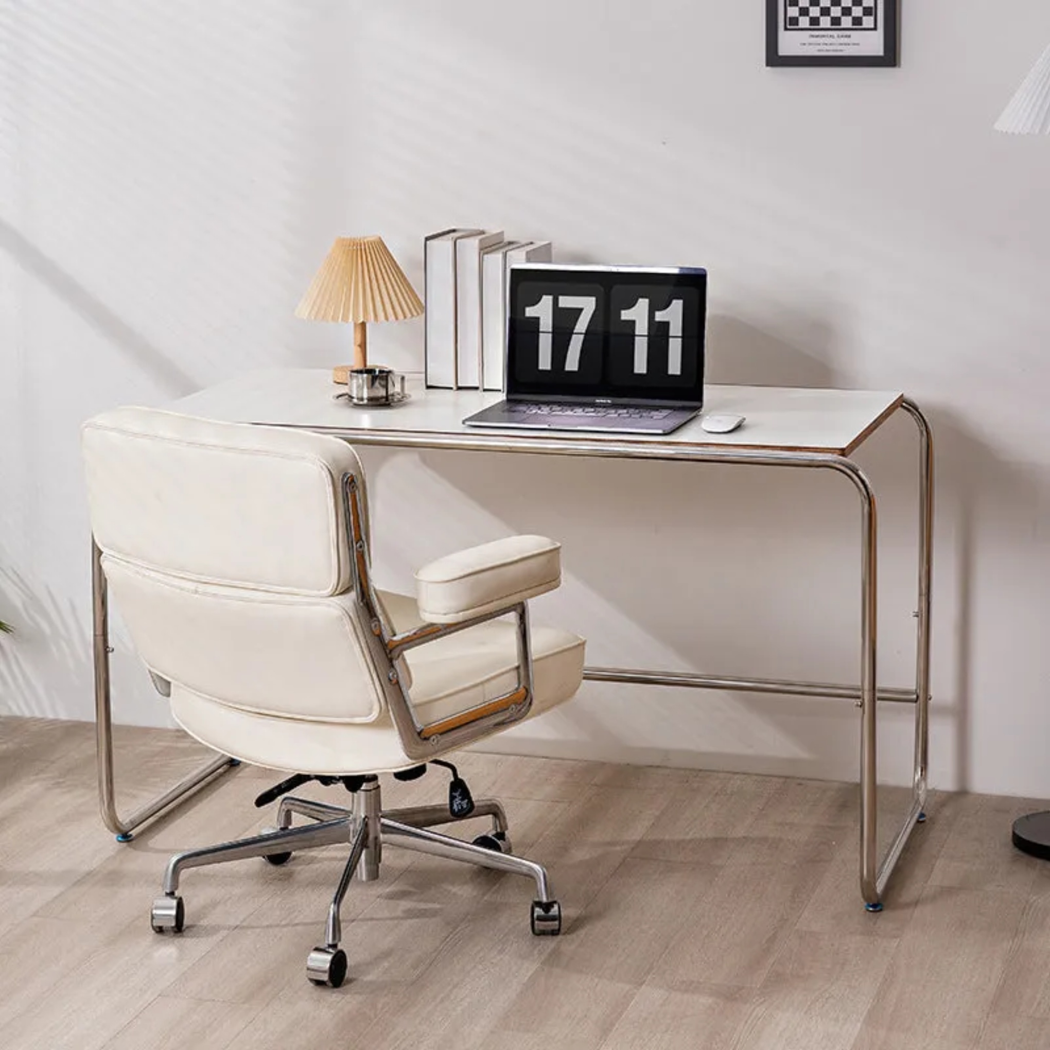 Minimalist stainless desk black desks in steel
