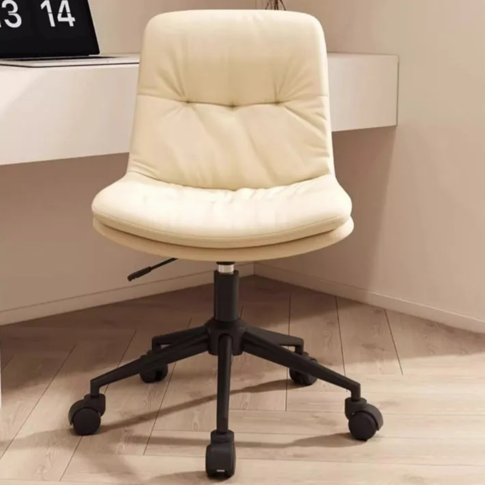 Minimalist upholstered desk white office chairs