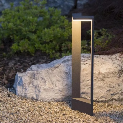 Minimalist rectangular acrylic landscape lighting — Small (12"H / 110V-120V (US/CA