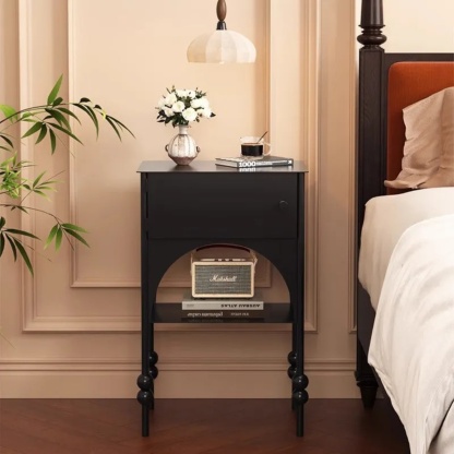 Minimalist rectangular nightstands in iron