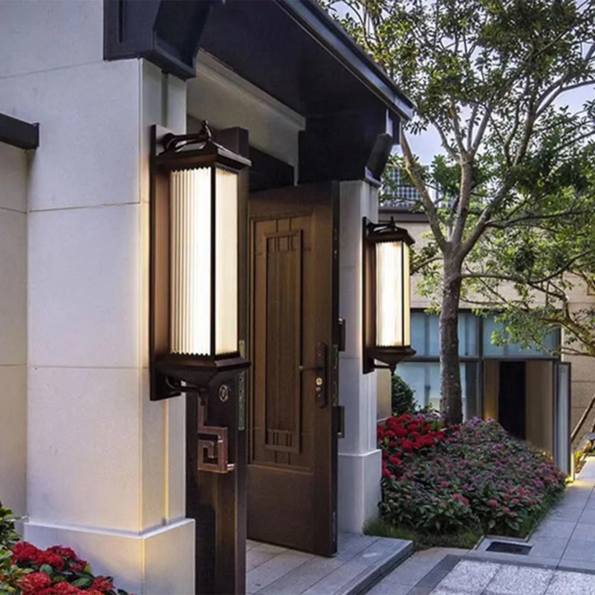 Minimalist decor home brown outdoor wall lighting