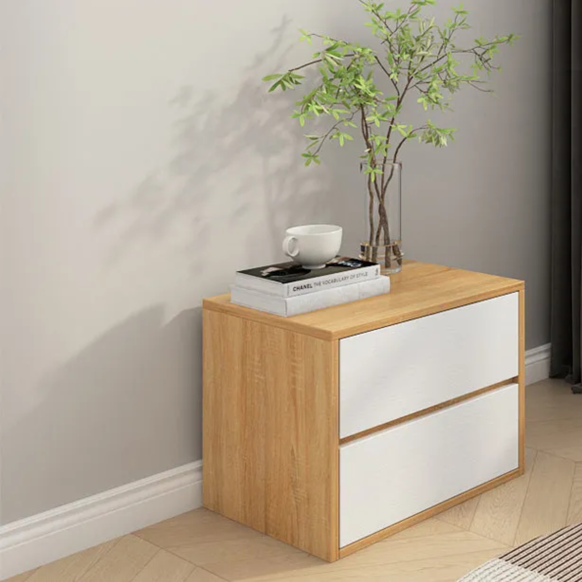 Minimalist ha102557 solid nightstands in wood — Variant A
