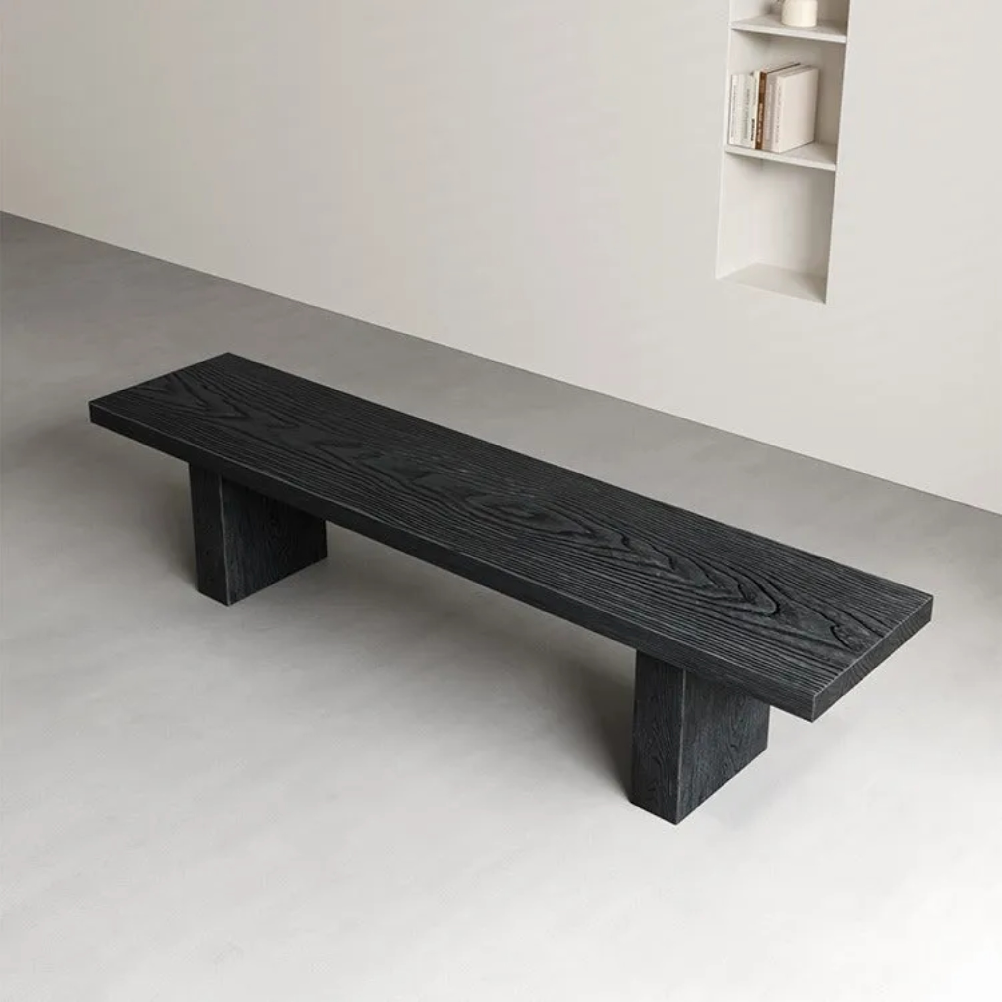 Lighom minimalist solid wood shoe benches