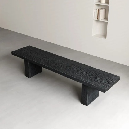 Lighom minimalist solid wood shoe benches