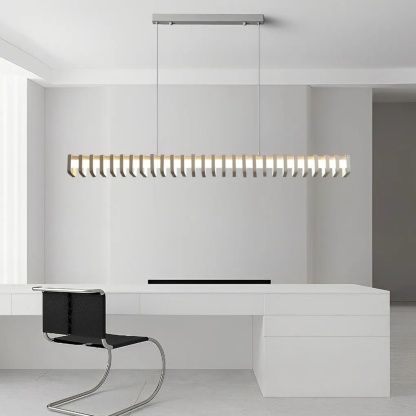 Modern frame square black synthetic pendant lighting — Natural White (4000K) / White