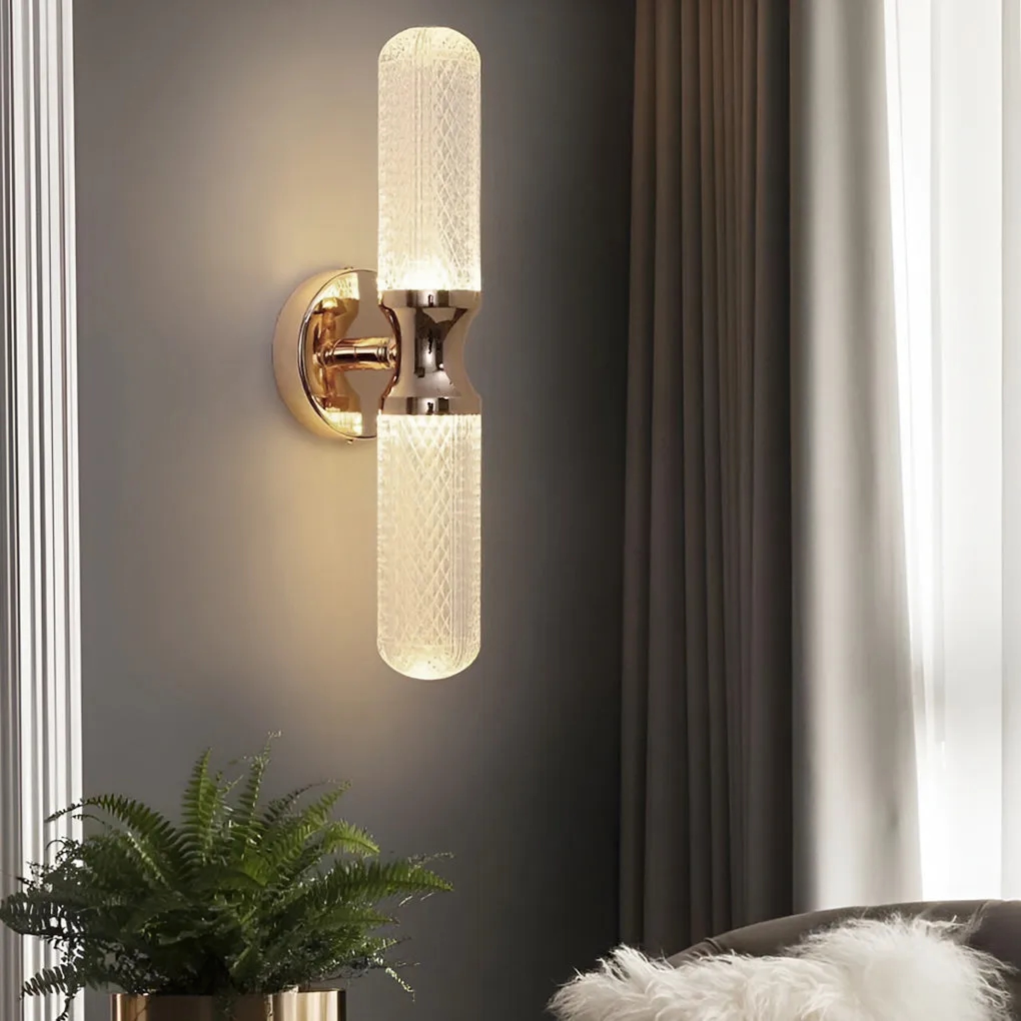 Minimalist Strip 3-Step Dimming LED Modern Wall Sconce