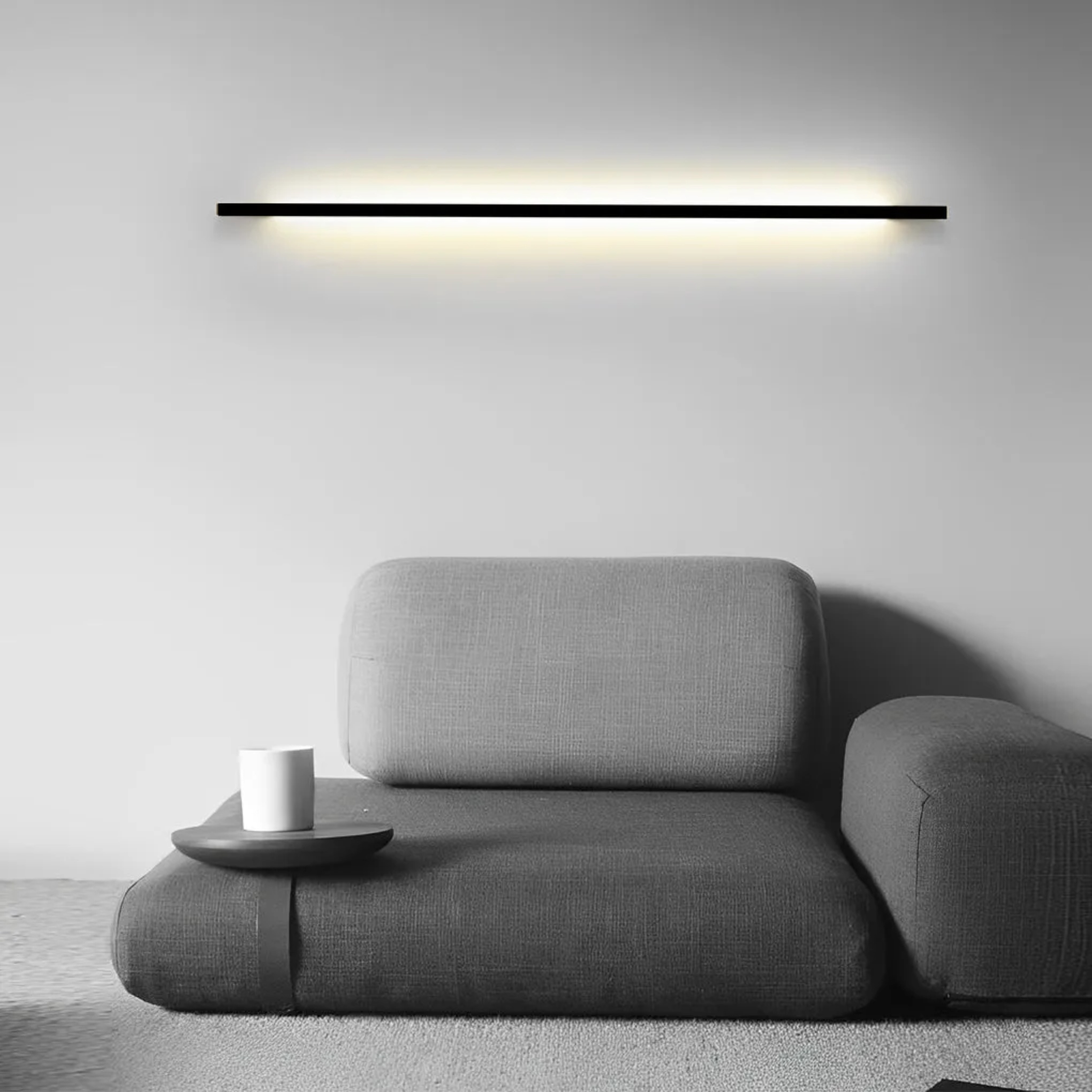 Minimalist Strip Dimmable Black Postmodern Wall Lamp