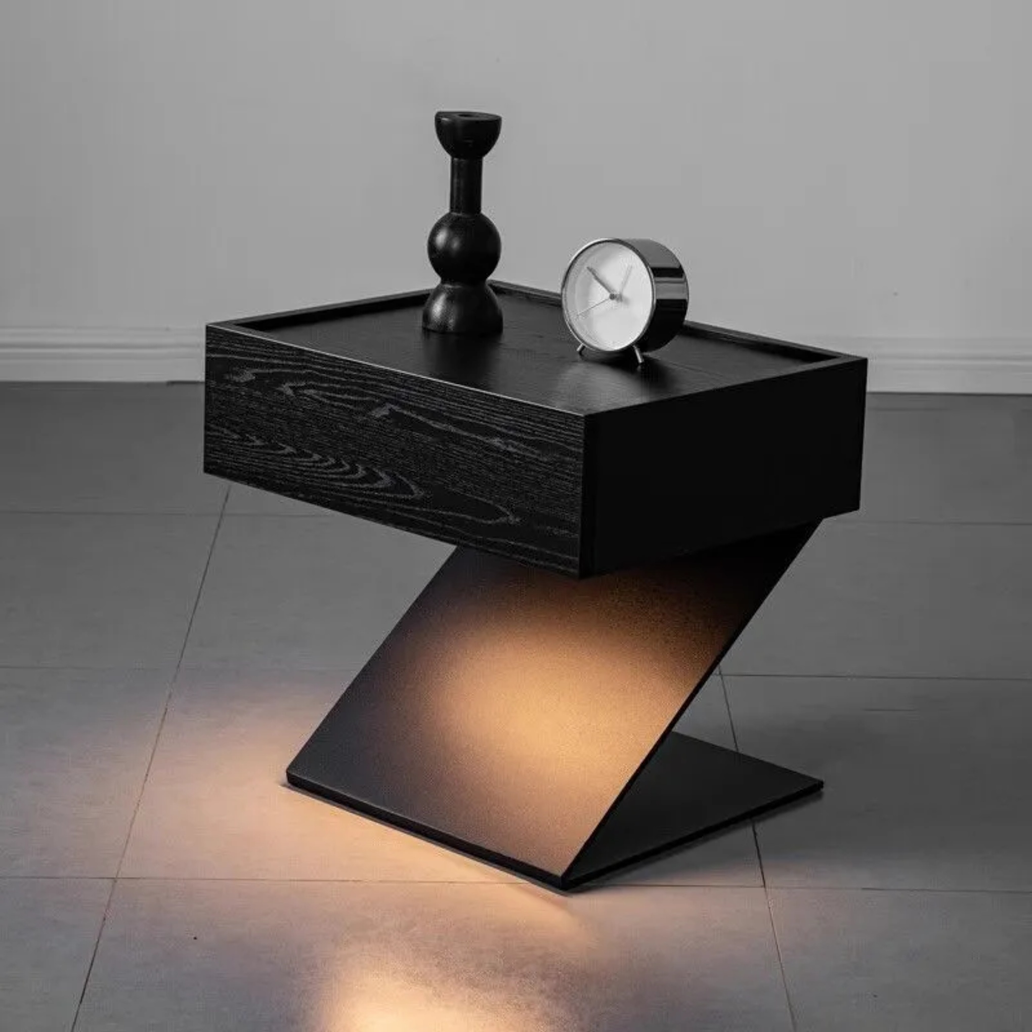 Lighom suspended solid wood nightstands for bedroom