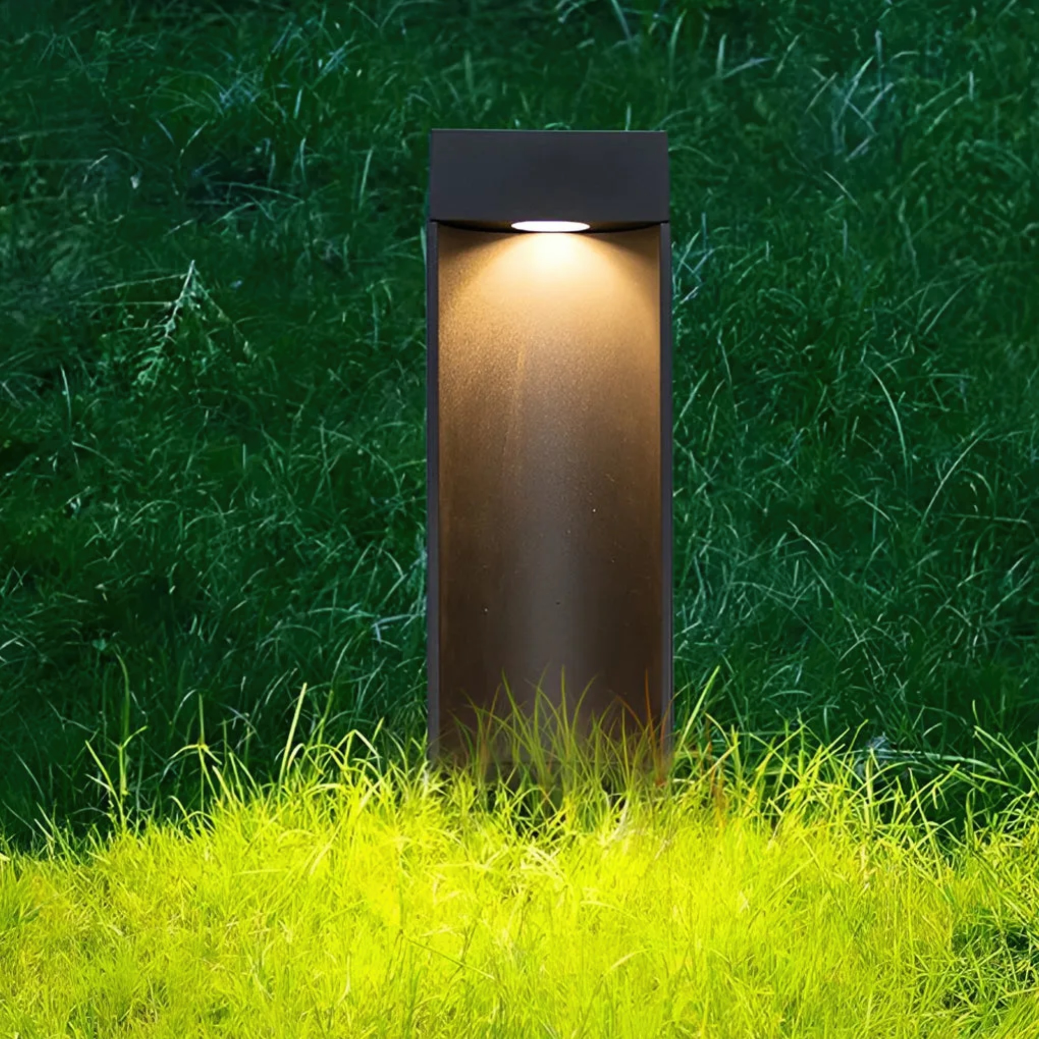 Open-front lawn metal landscape lighting for garden — 12" / Warm White (3000K)