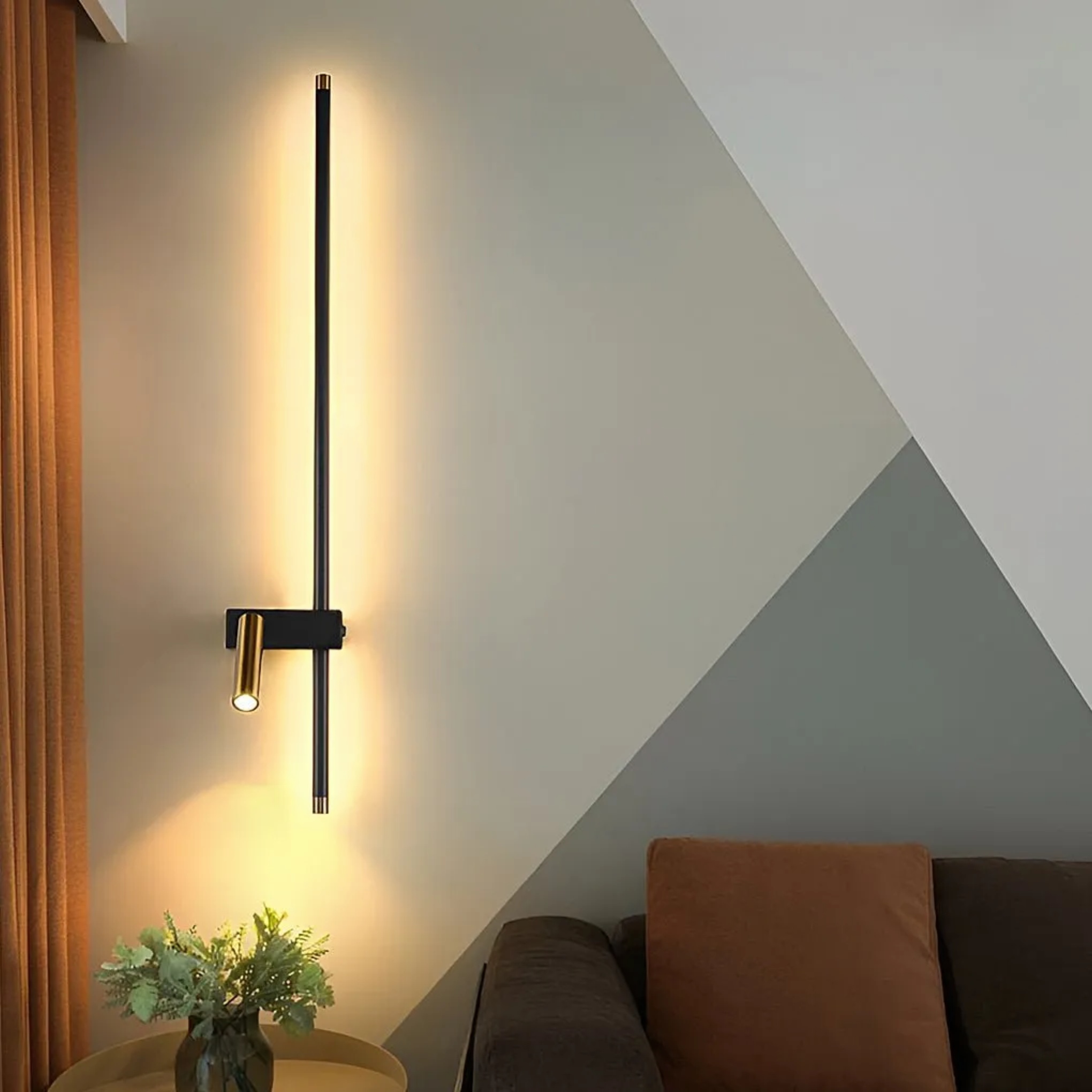 Modern spot black led wall lights — Warm White (3000K)