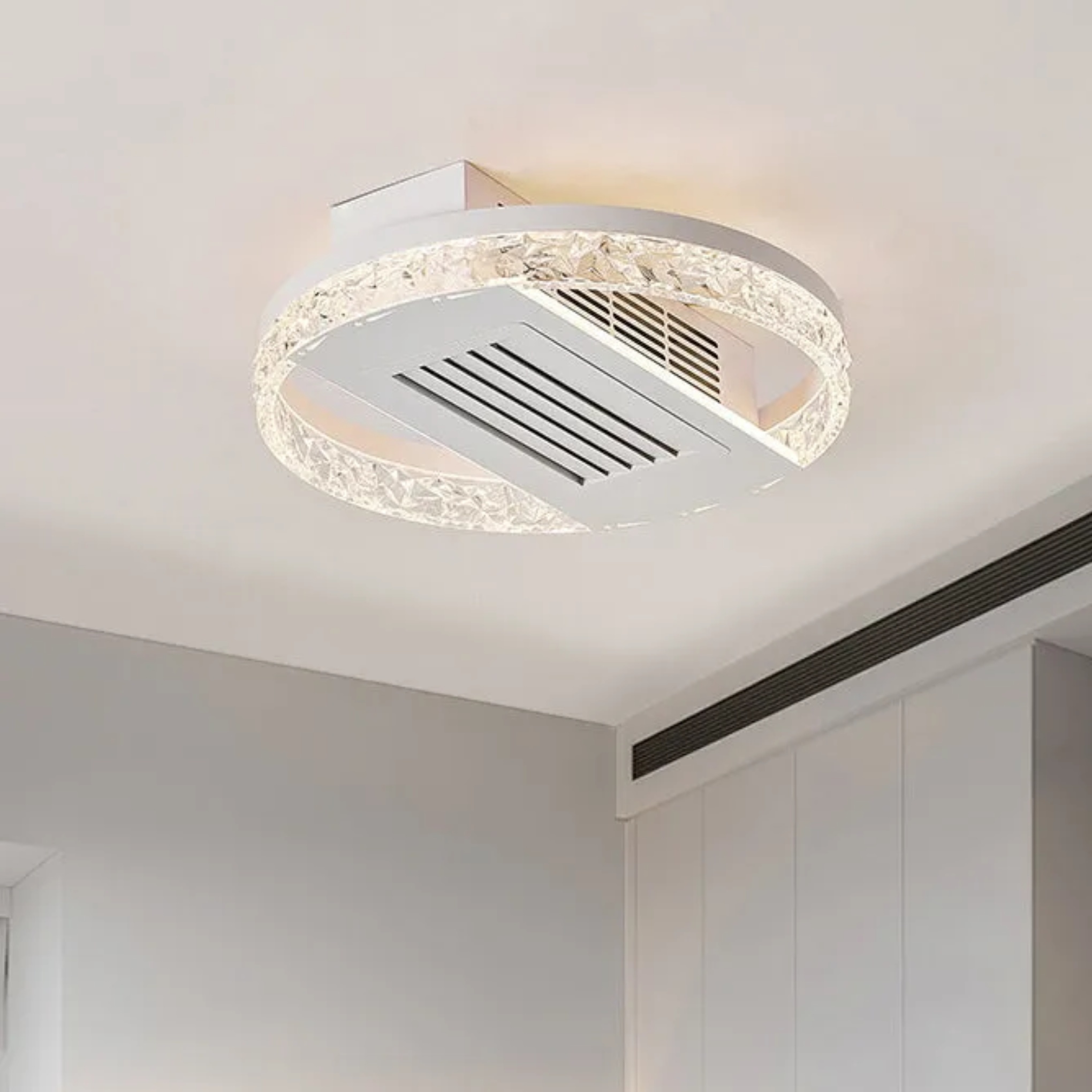 Luxury leafless ceiling fans in aluminum — 110V-120V (US/CA