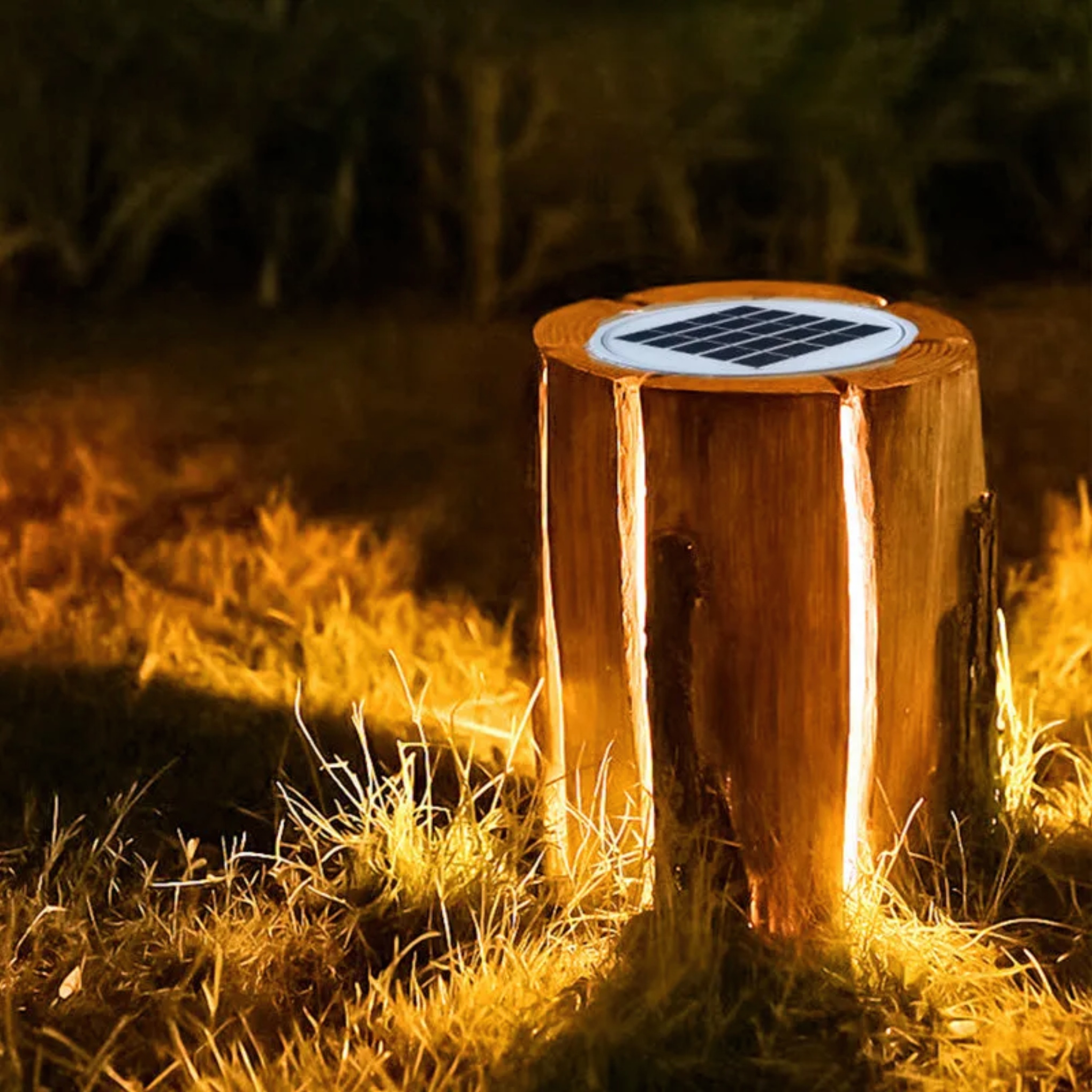 Deco art resin landscape lighting for garden — Small (12"H / Warm White (3000K)