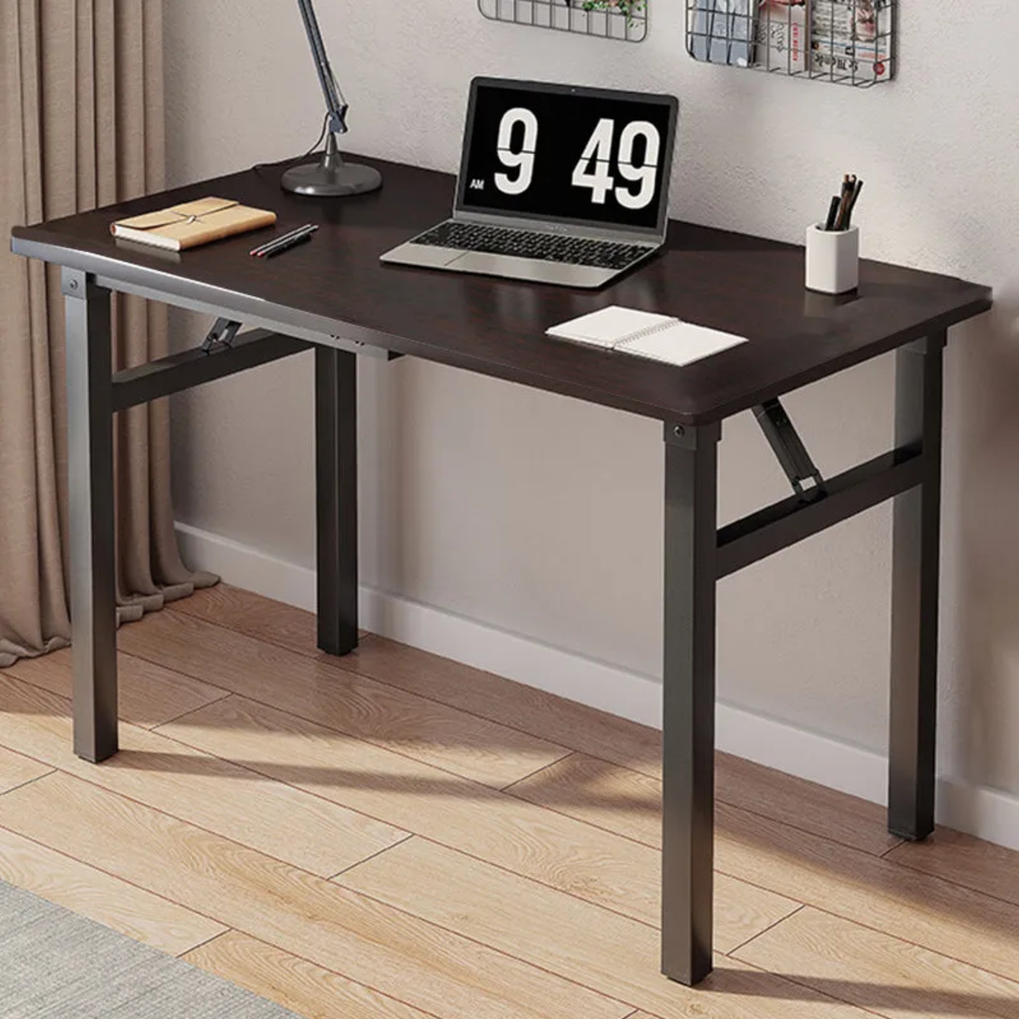 Lighom minimalist foldable desk gray desks — 31.5" L x 15.75" W x 29.53" H / Style A