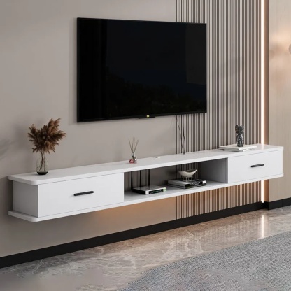 Lighom minimalist 2-drawer stand gray tv stands — Style A