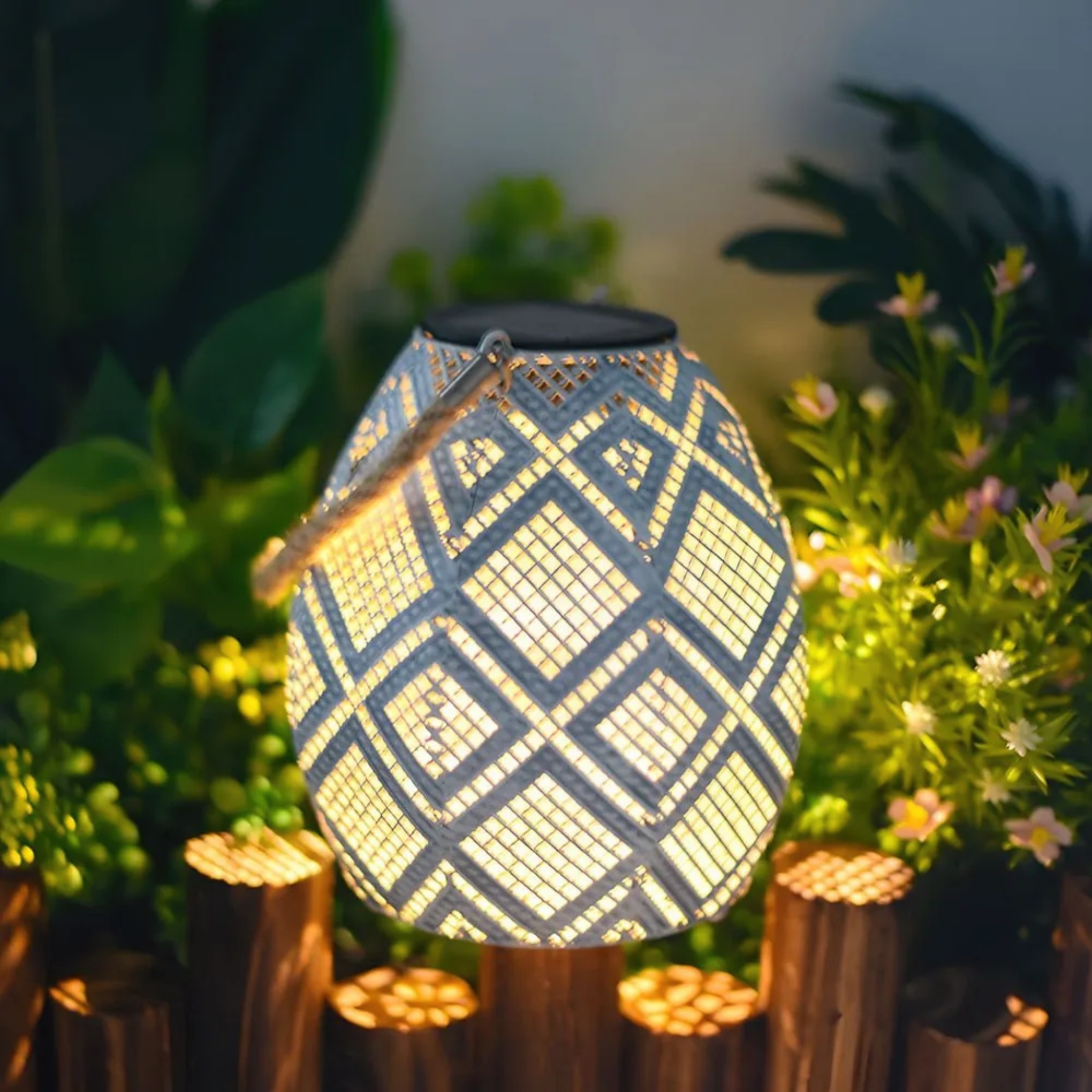 Lighom modern moroccan hanging white outdoor lanterns & lamps