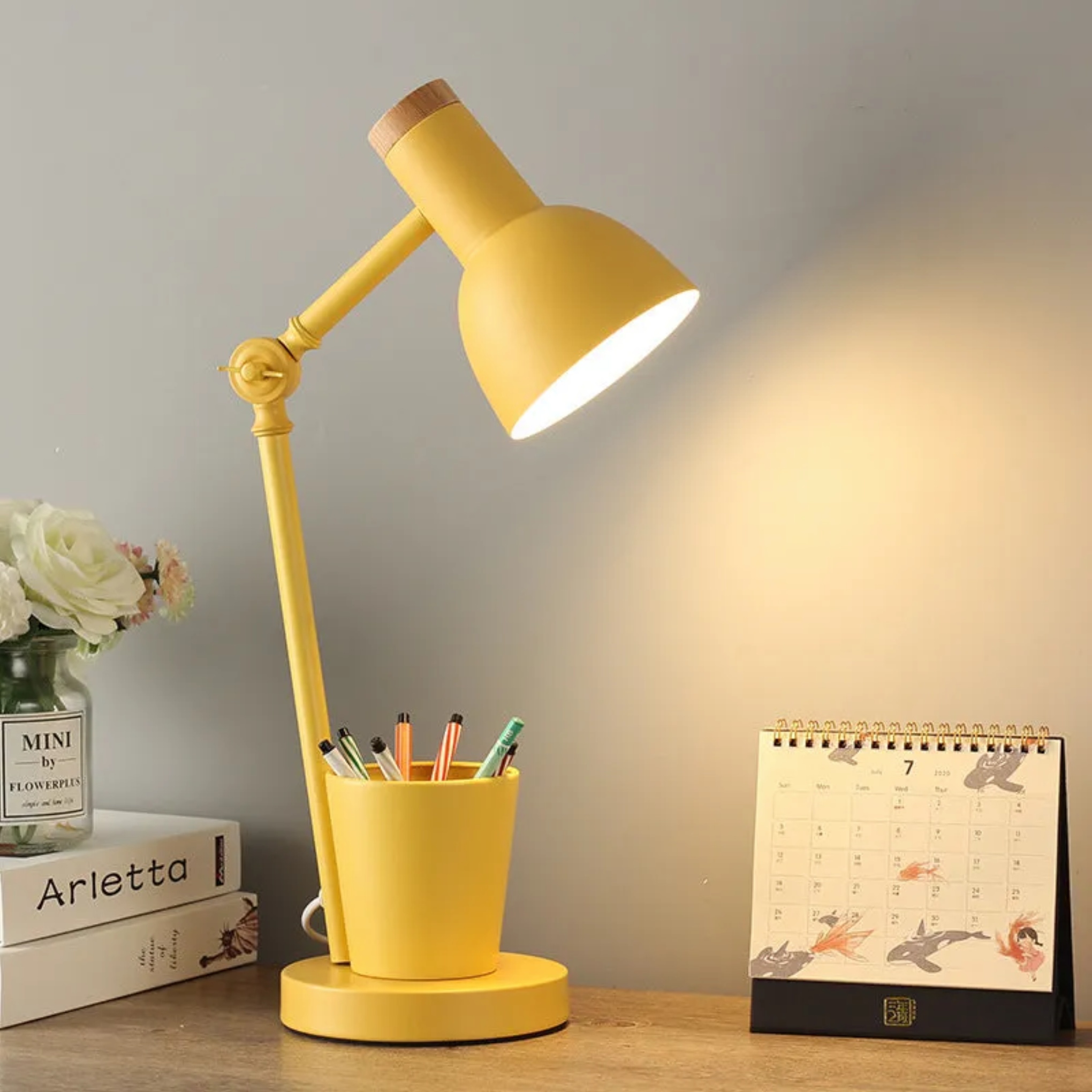 Nordic solid dome yellow table lamps, Lighom — 110V-120V (US/CA)