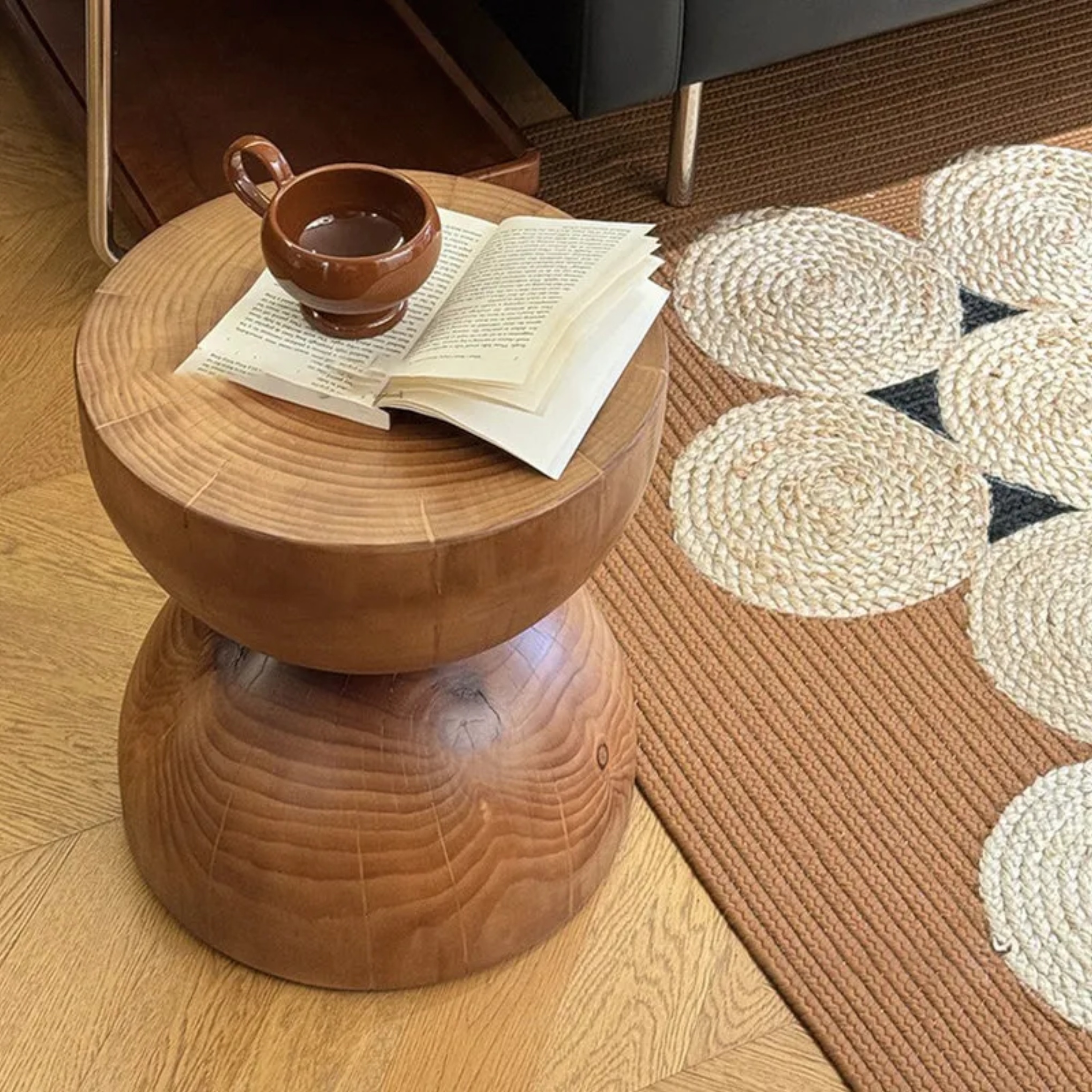 Lighom solid end wood end & side tables for bedroom