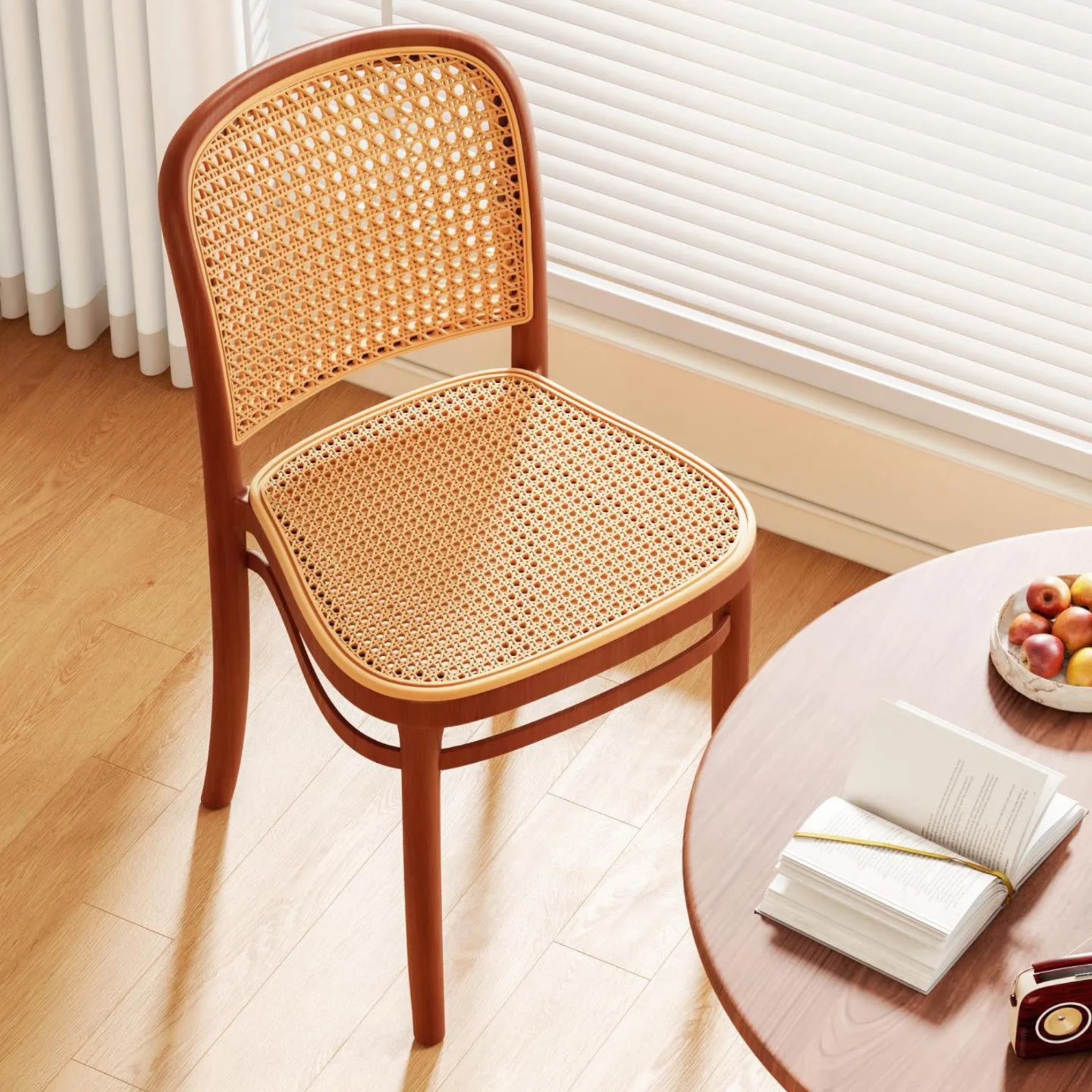 Lighom japanese stackable black dining chairs & benches