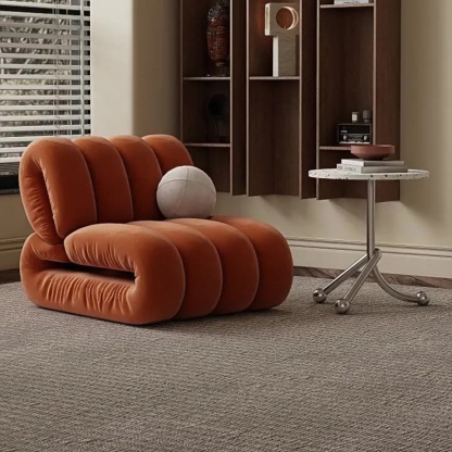 Nordic striped rectangular beige wood accent chairs, Lighom