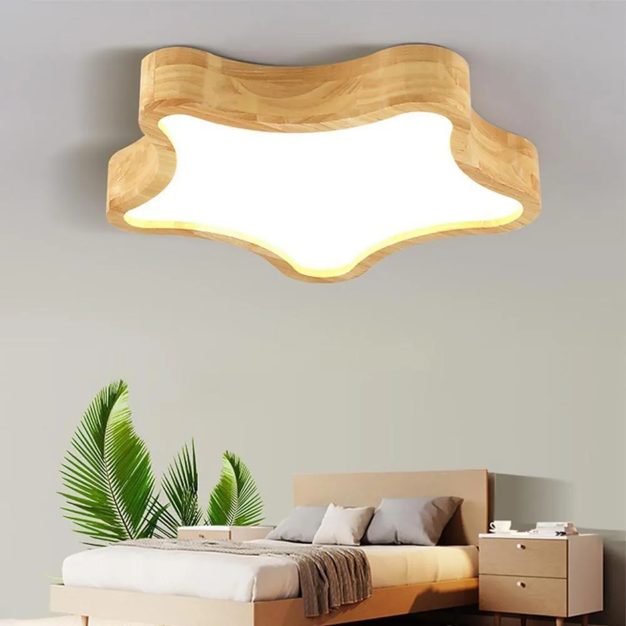 Lighom novelty kids synthetic flush mount lighting — 21" Diameter / Warm White (3000K)