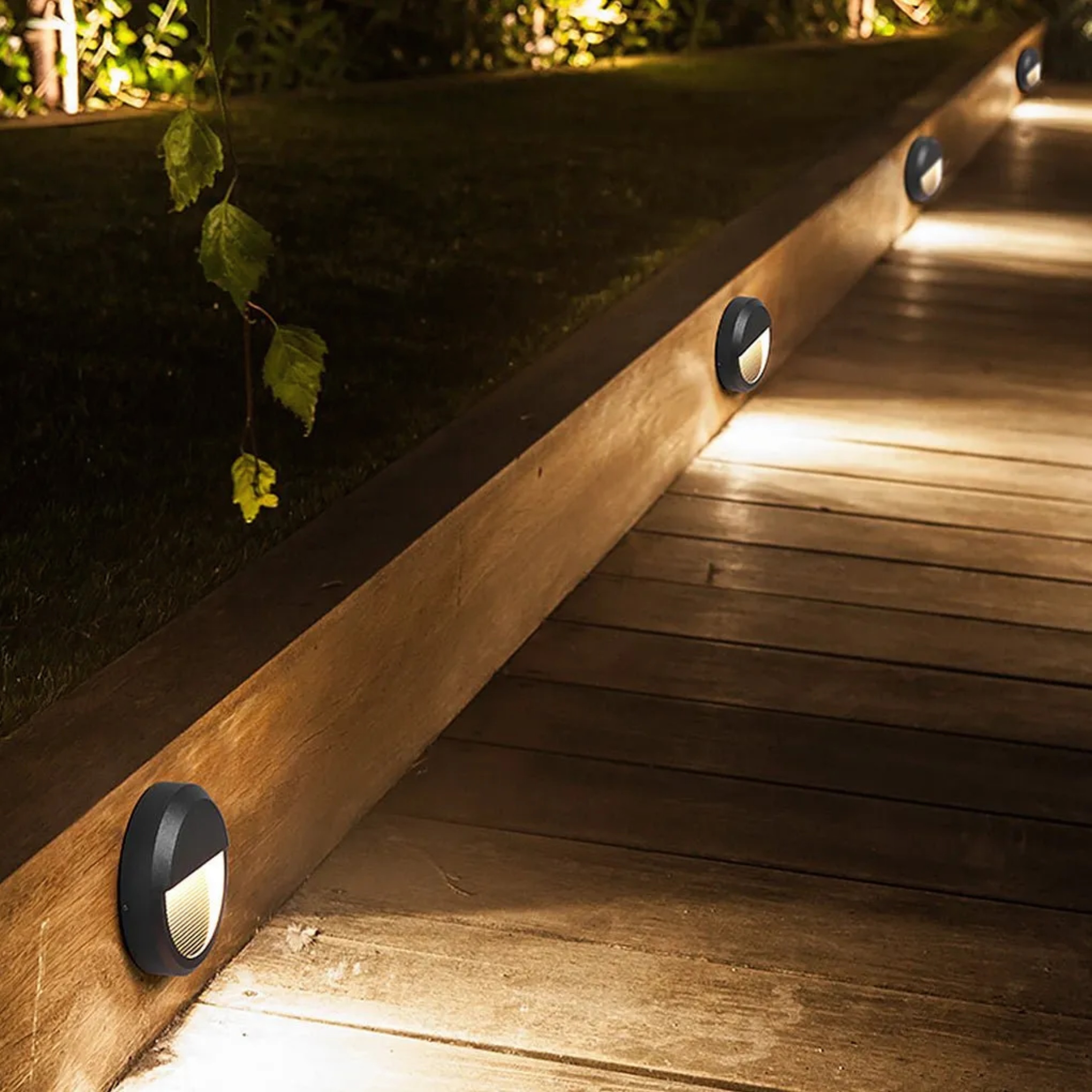 Industrial corner black synthetic outdoor wall lighting — 7.8" L x 7.8" W x 2" H
