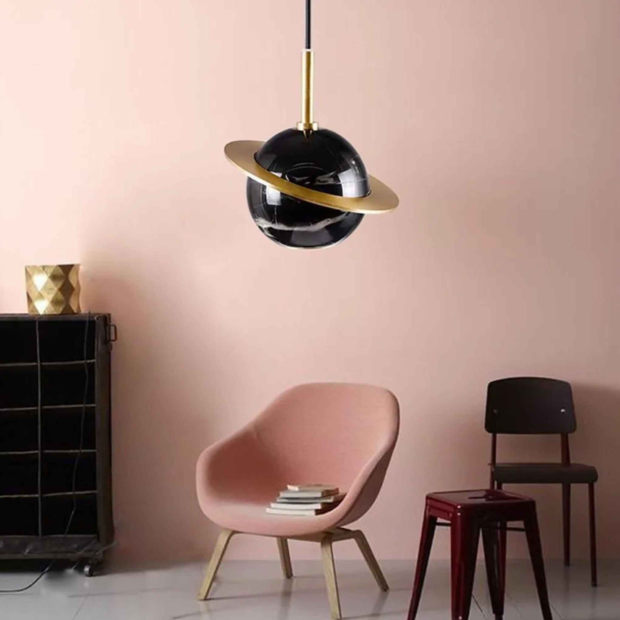 Planet island metal pendant lighting for kitchen — White