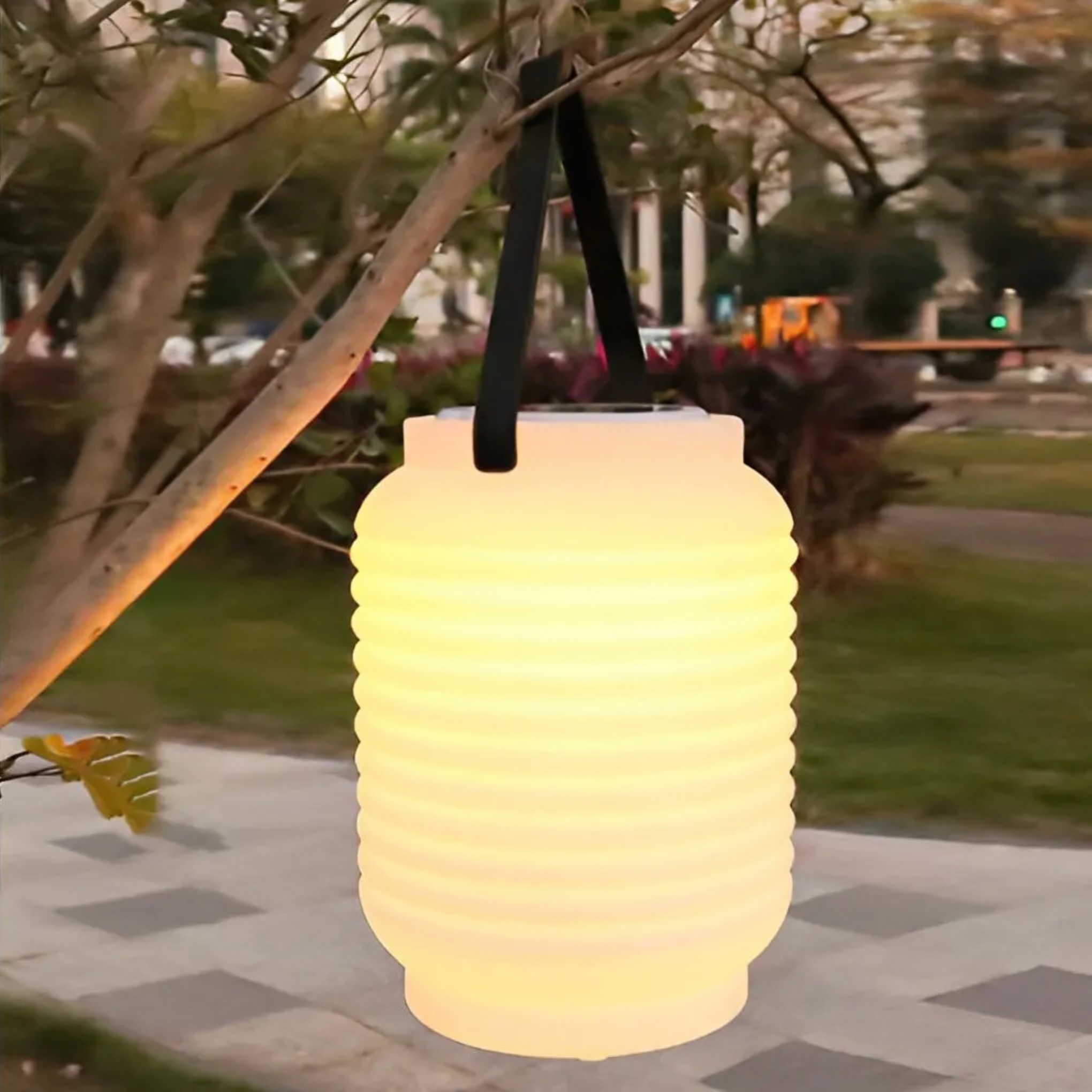 Modern camping lantern outdoor lanterns & lamps in synthetic — Set of 1