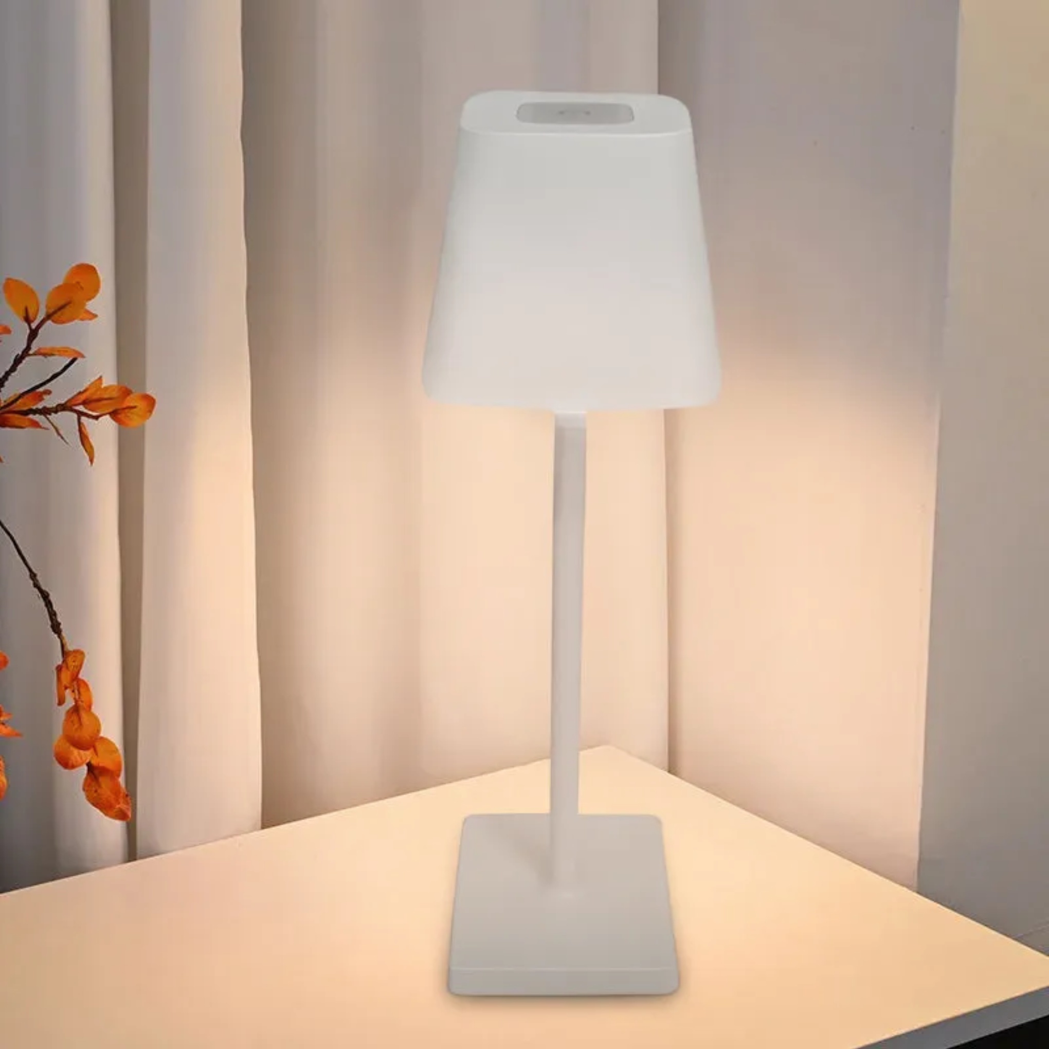Modern type-c portable black synthetic table lamps — Warm White (3000K) / Gray